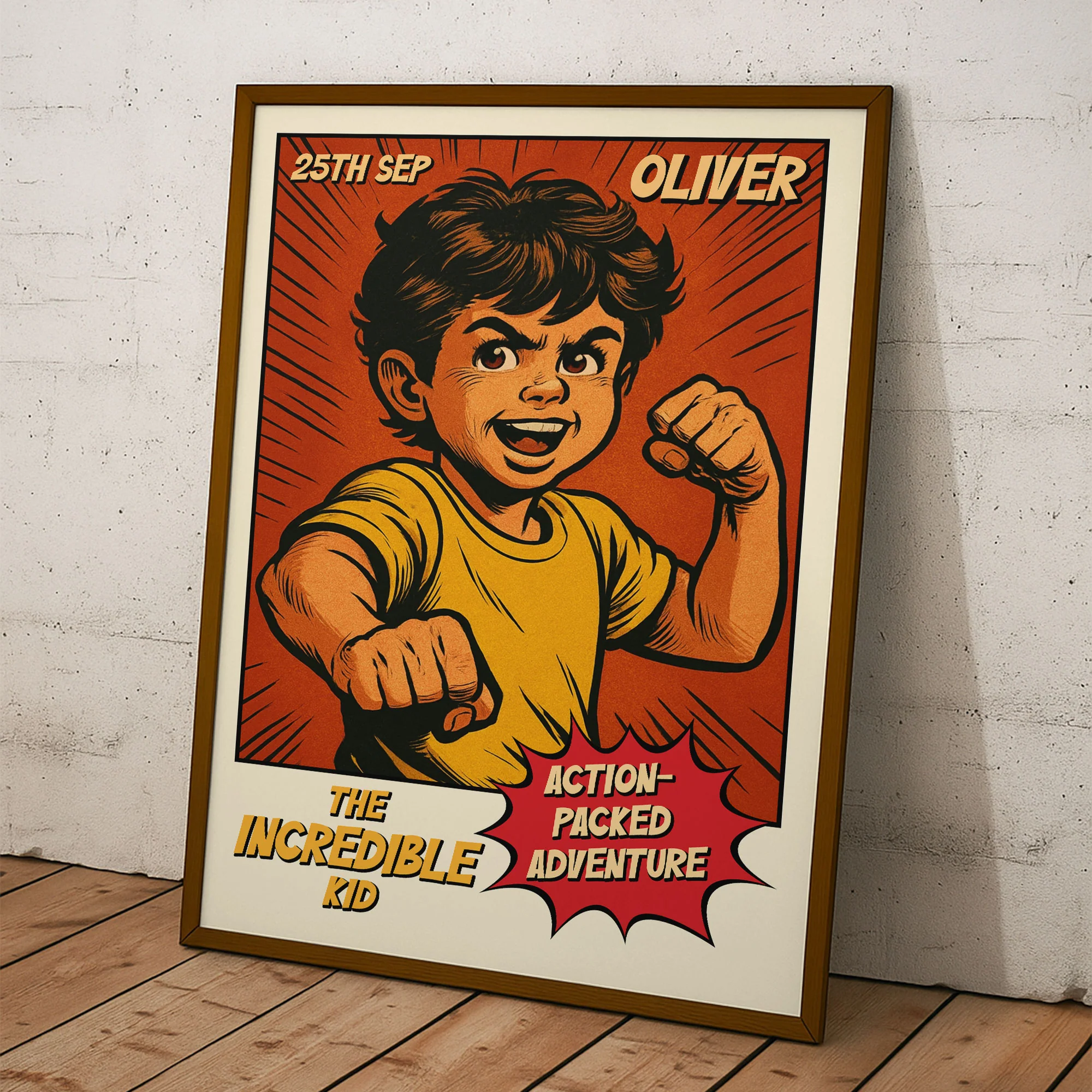Astonishing The Incredible Kid Vintage Retro Art Comic Cover - Personalized Photo Poster - Image 6