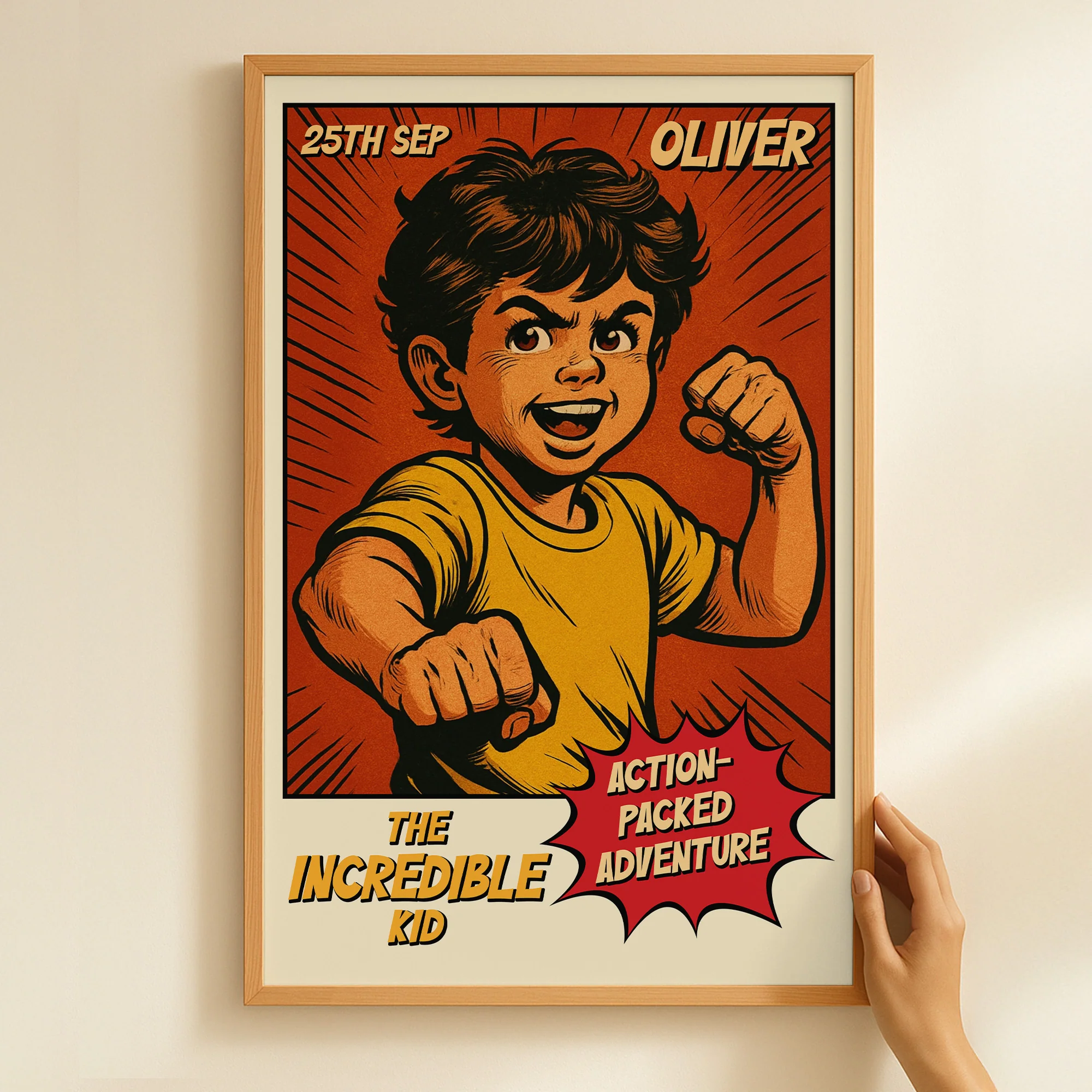 Astonishing The Incredible Kid Vintage Retro Art Comic Cover - Personalized Photo Poster - Image 7