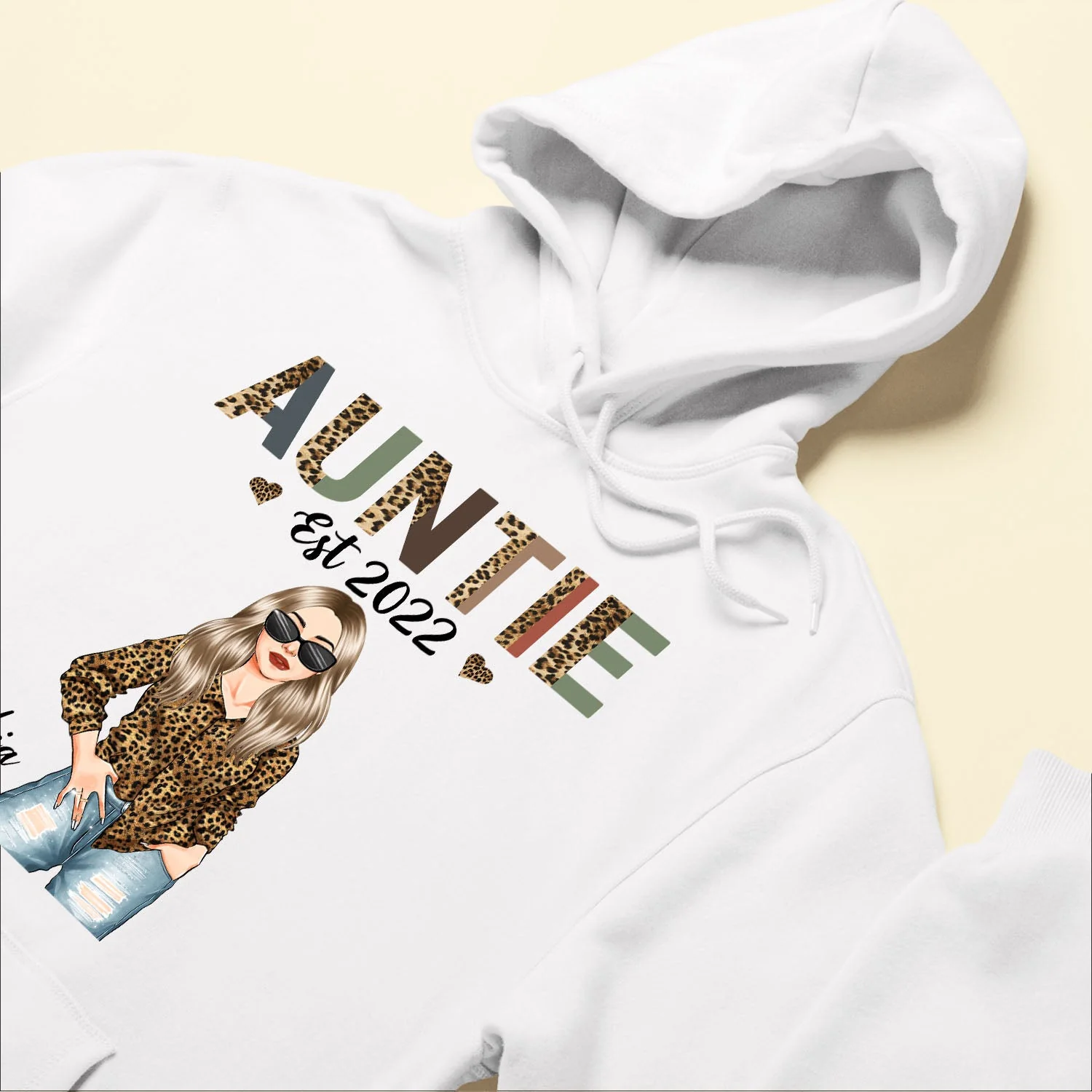 Auntie Est. (Year) - Personalized Shirt - Newly Birth Gift For Aunt, Sister, Family - Image 5