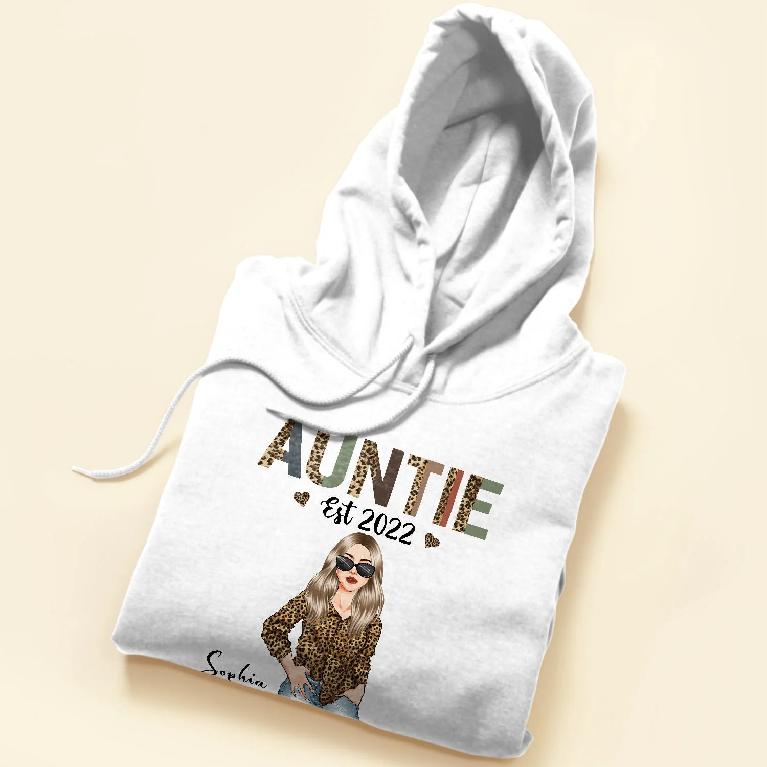 Auntie Est. (Year) - Personalized Shirt - Newly Birth Gift For Aunt, Sister, Family - Image 6