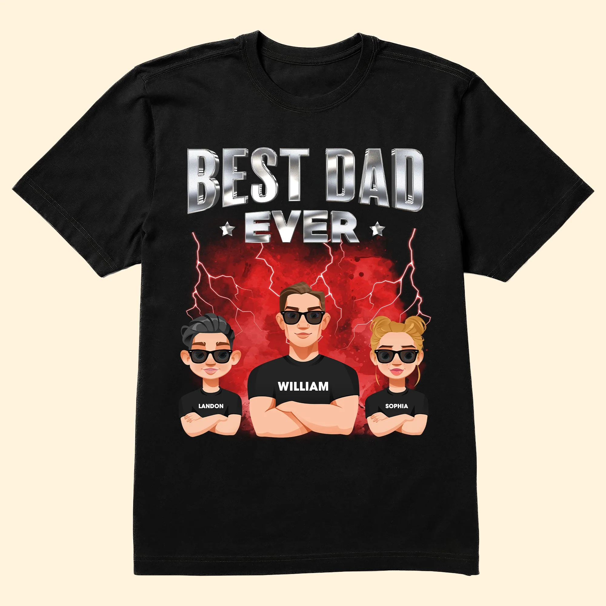Awesome Like My Daughter Bootleg - Trendy Rap Style - Personalized Shirt - Image 2