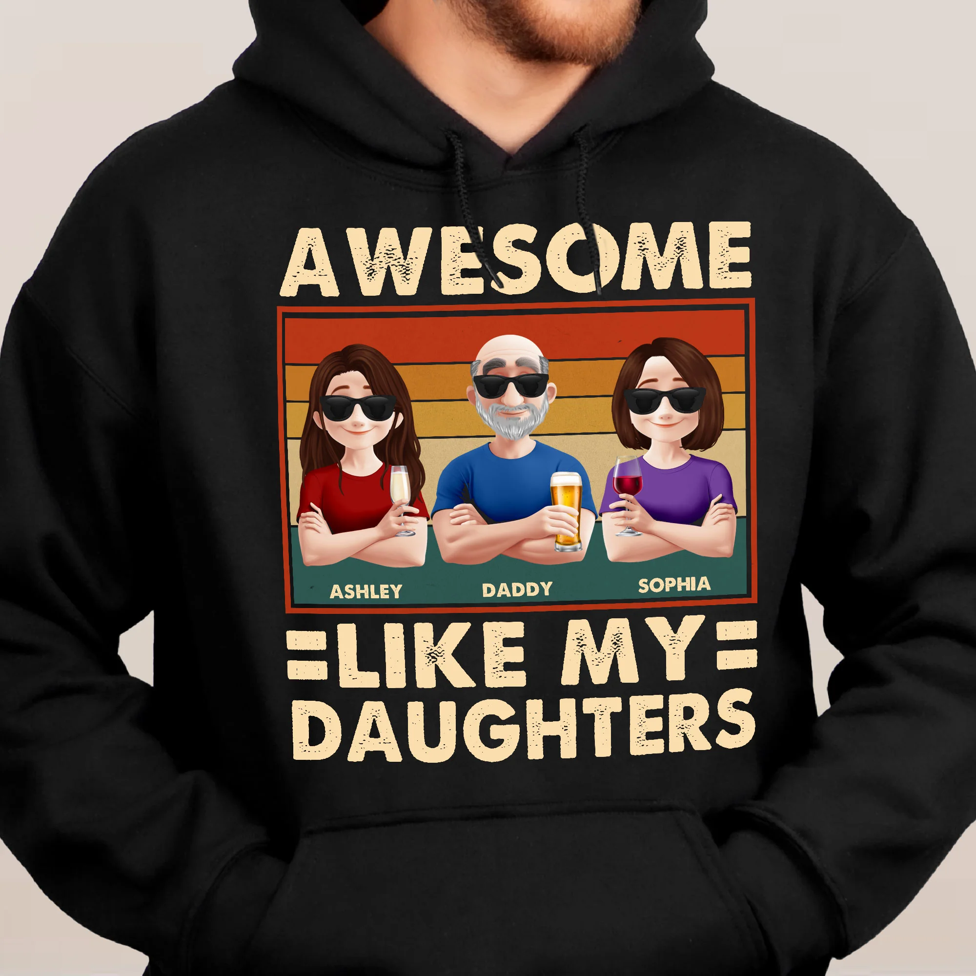 Awesome Like My Daughter - New Style - Personalized Shirt - Image 6