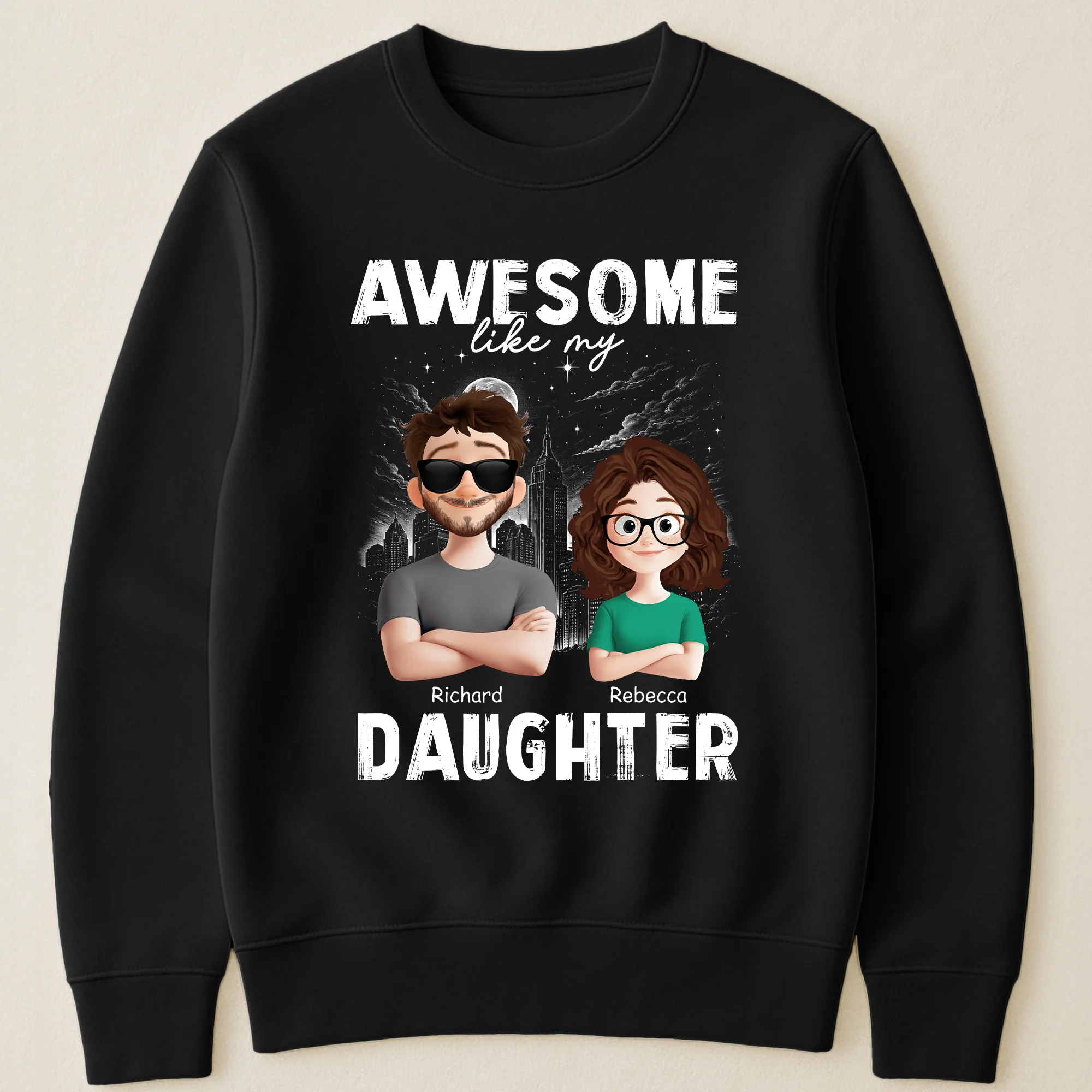 Awesome Like My Daughters, Sons, Children - Gifts For Dad - Personalized Shirt - Image 3