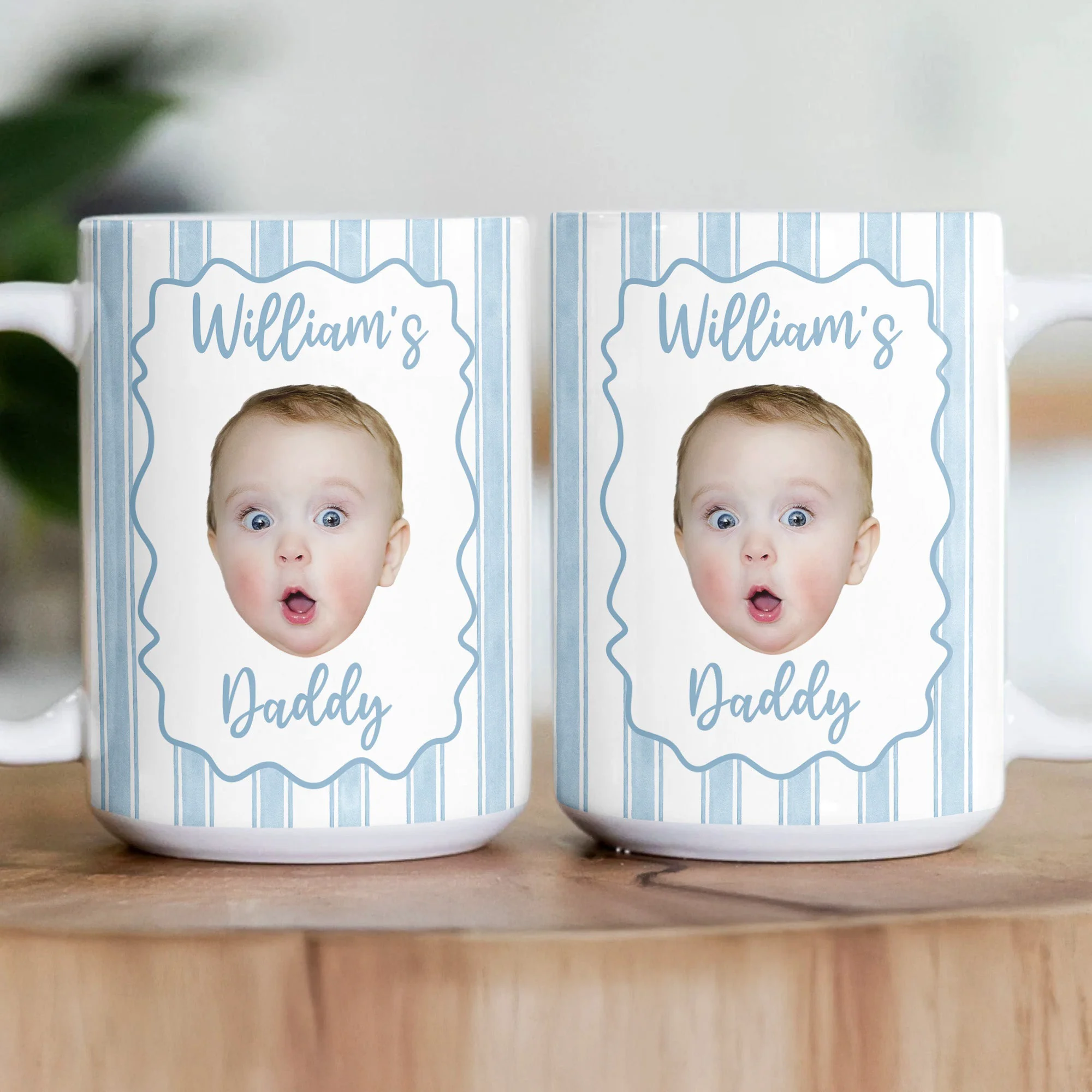 Baby Face Mug Father's Day Gift For New Dad, Husband - Personalized Mug - Image 5