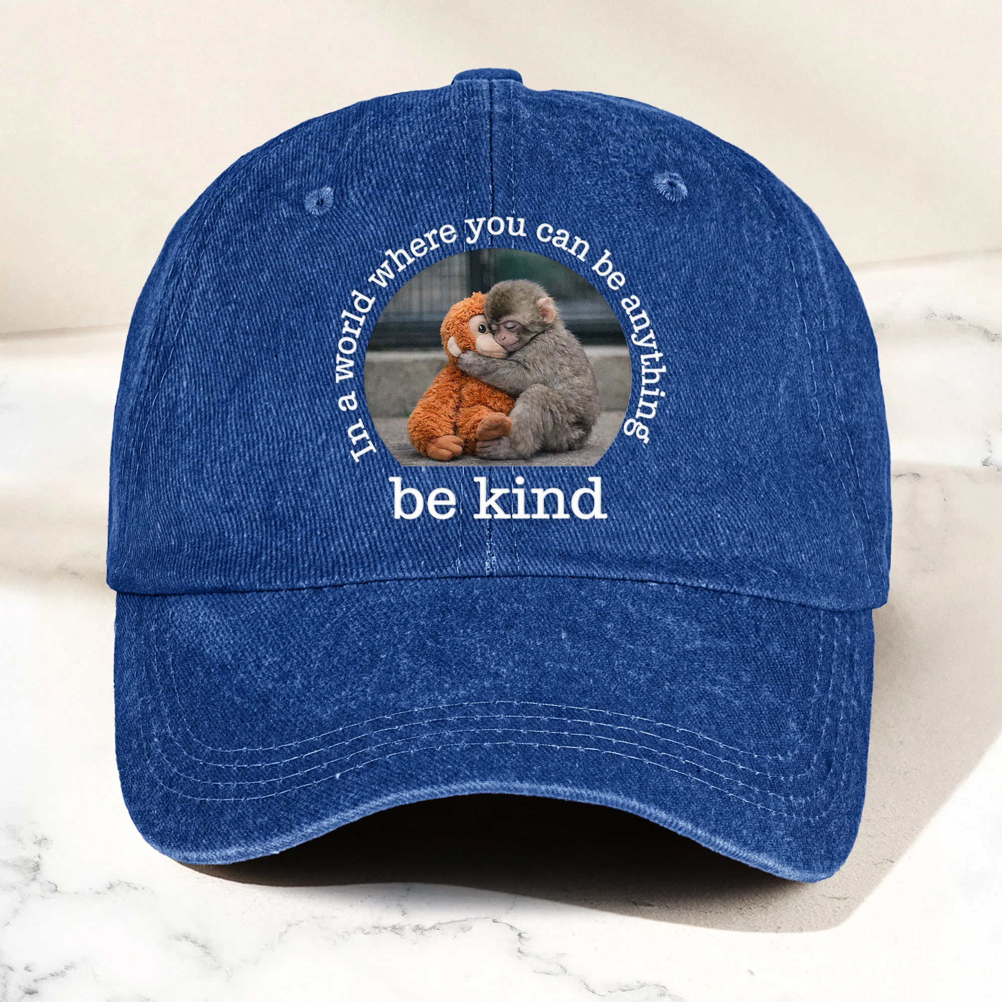 Baby Punch Monkey - Be Kind, Punch The Abandoned Baby Monkey Gift For Animal Lover - Cap - Image 13