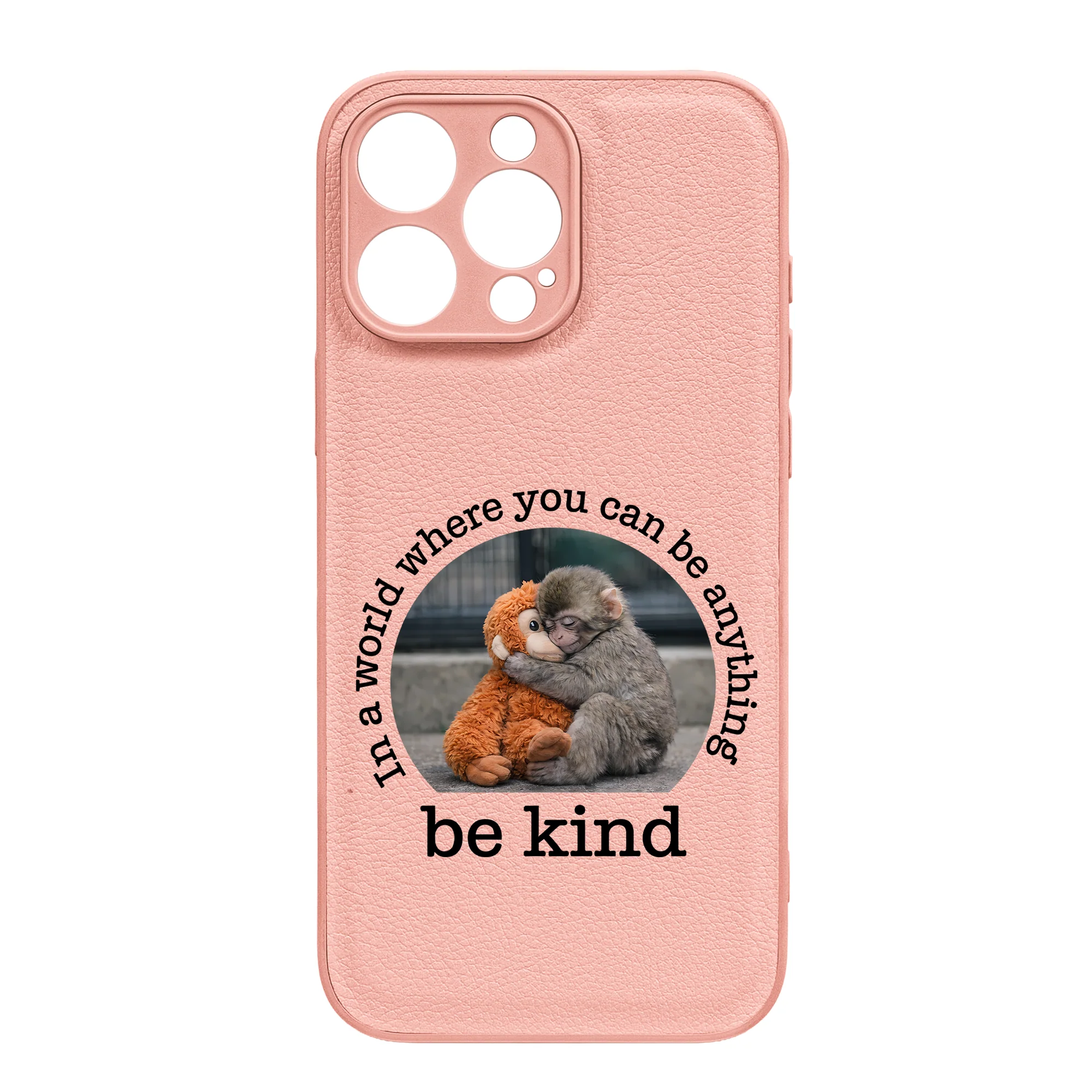 Baby Punch Monkey - Be Kind, Punch The Abandoned Baby Monkey Gift For Animal Lover - Leather Phone Case - Image 18