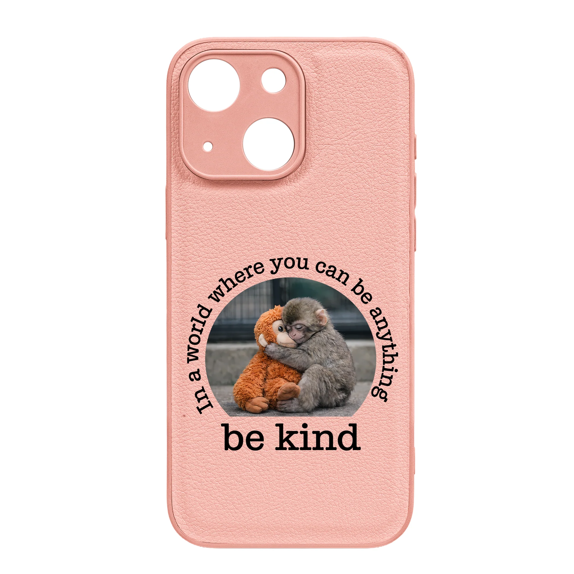 Baby Punch Monkey - Be Kind, Punch The Abandoned Baby Monkey Gift For Animal Lover - Leather Phone Case - Image 19