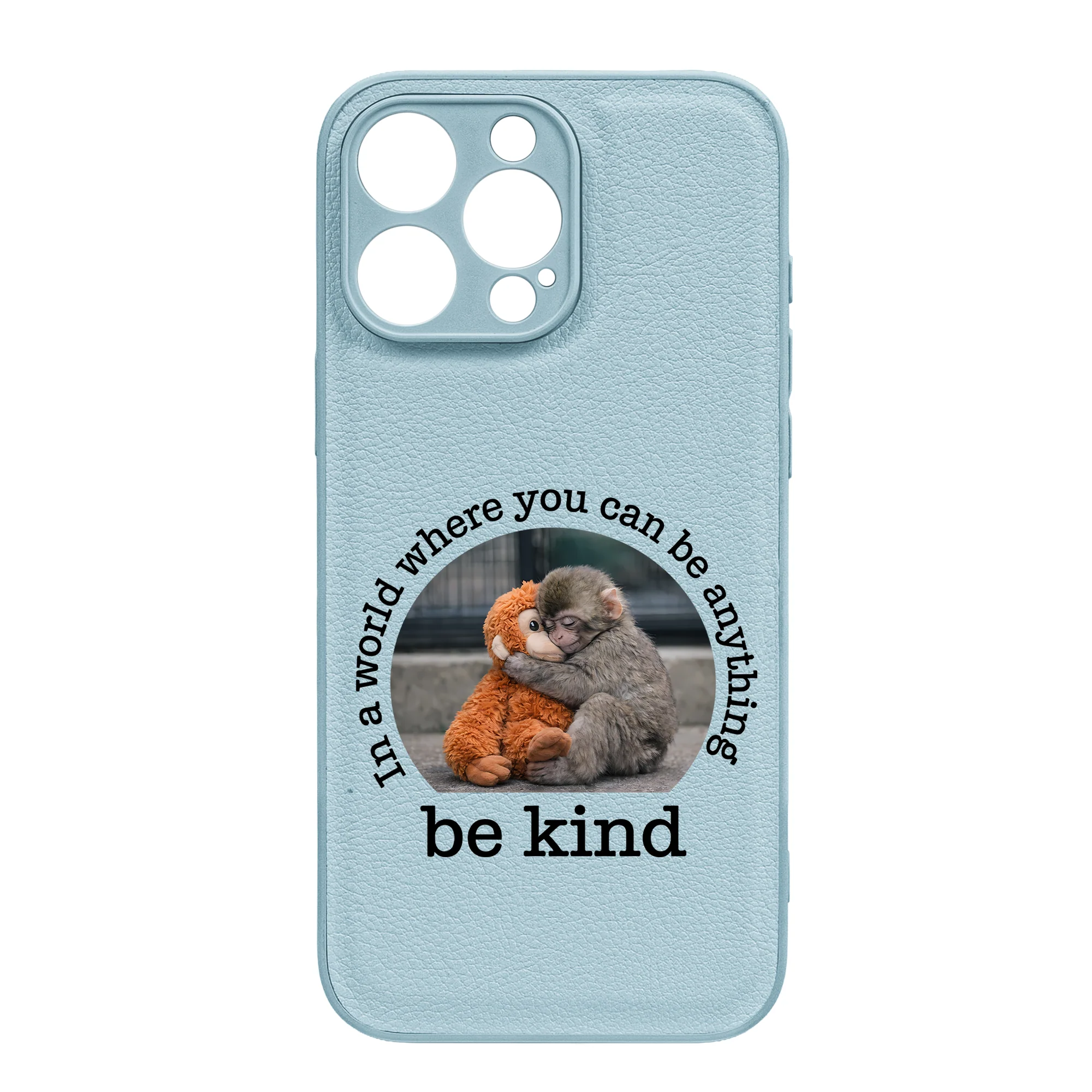 Baby Punch Monkey - Be Kind, Punch The Abandoned Baby Monkey Gift For Animal Lover - Leather Phone Case - Image 24