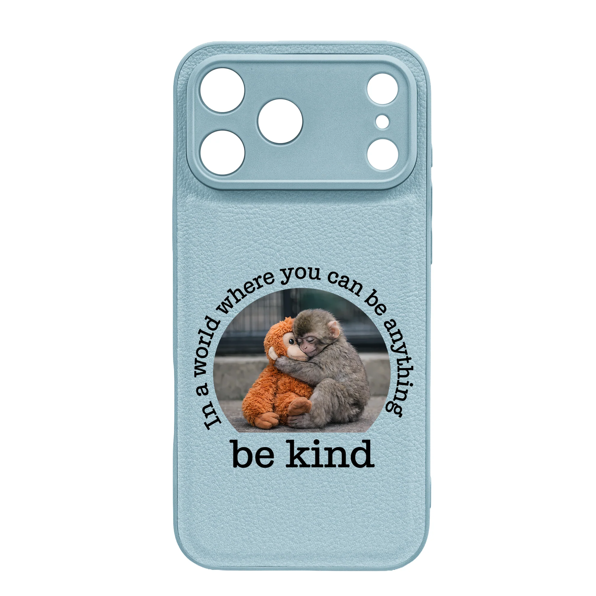 Baby Punch Monkey - Be Kind, Punch The Abandoned Baby Monkey Gift For Animal Lover - Leather Phone Case - Image 28