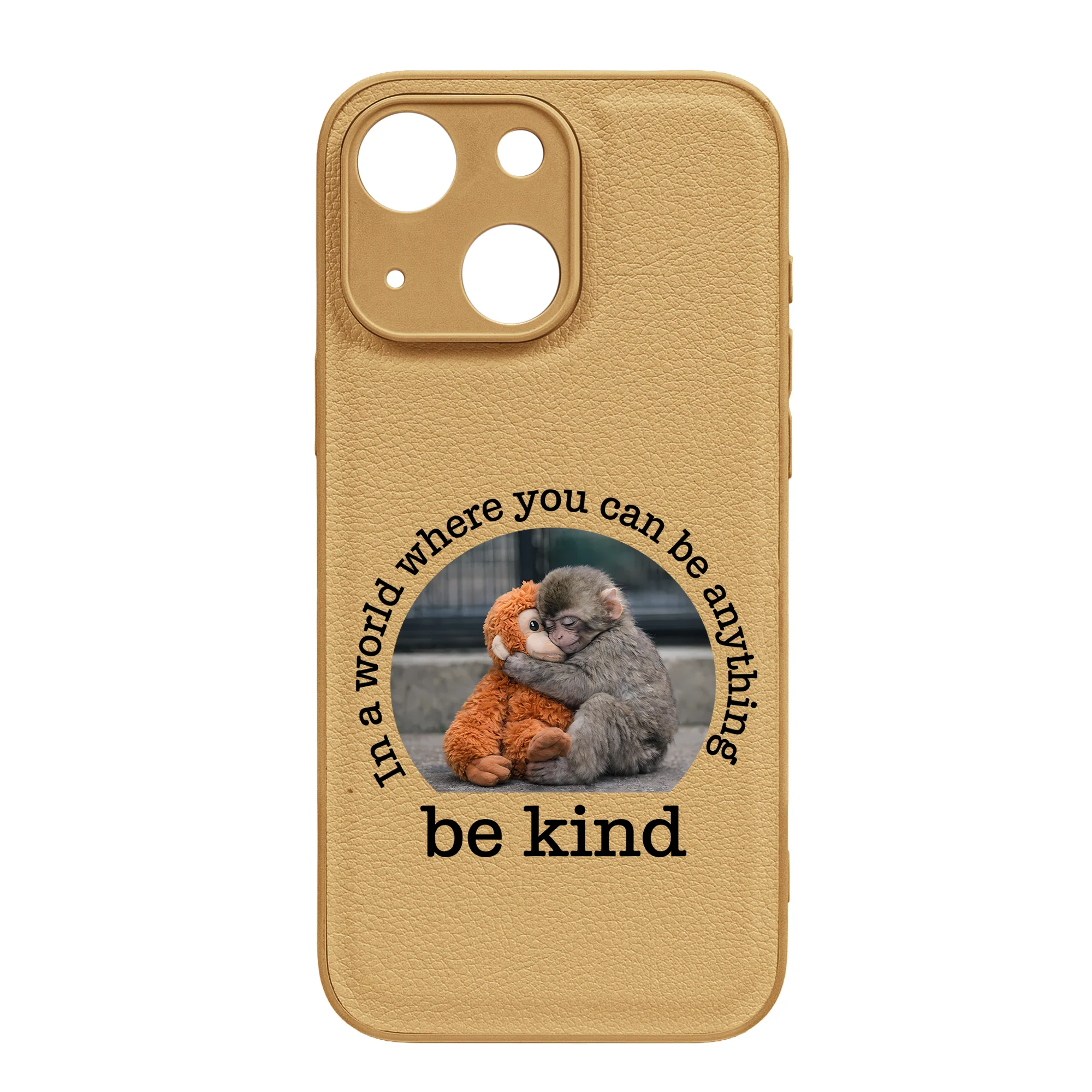Baby Punch Monkey - Be Kind, Punch The Abandoned Baby Monkey Gift For Animal Lover - Leather Phone Case - Image 31