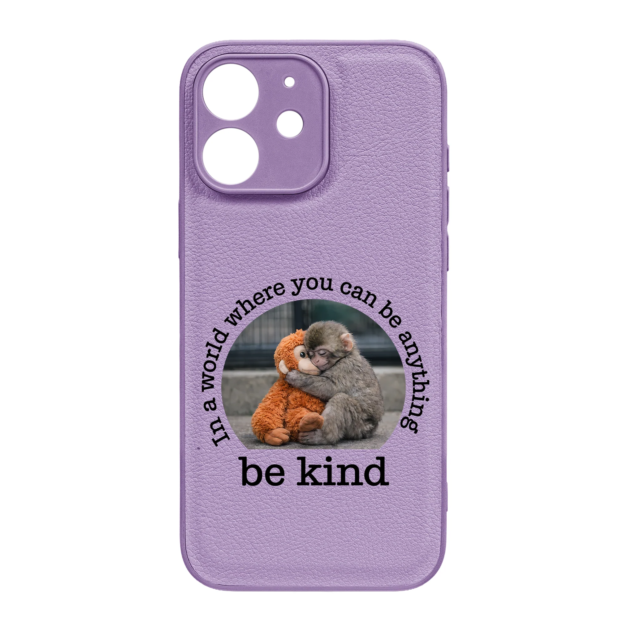 Baby Punch Monkey - Be Kind, Punch The Abandoned Baby Monkey Gift For Animal Lover - Leather Phone Case - Image 35