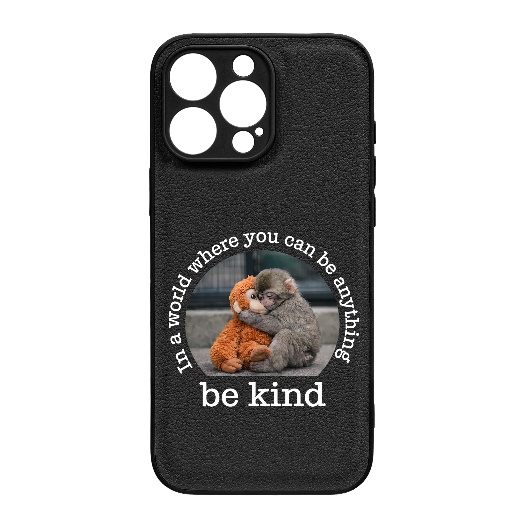 Baby Punch Monkey - Be Kind, Punch The Abandoned Baby Monkey Gift For Animal Lover - Leather Phone Case - Image 54