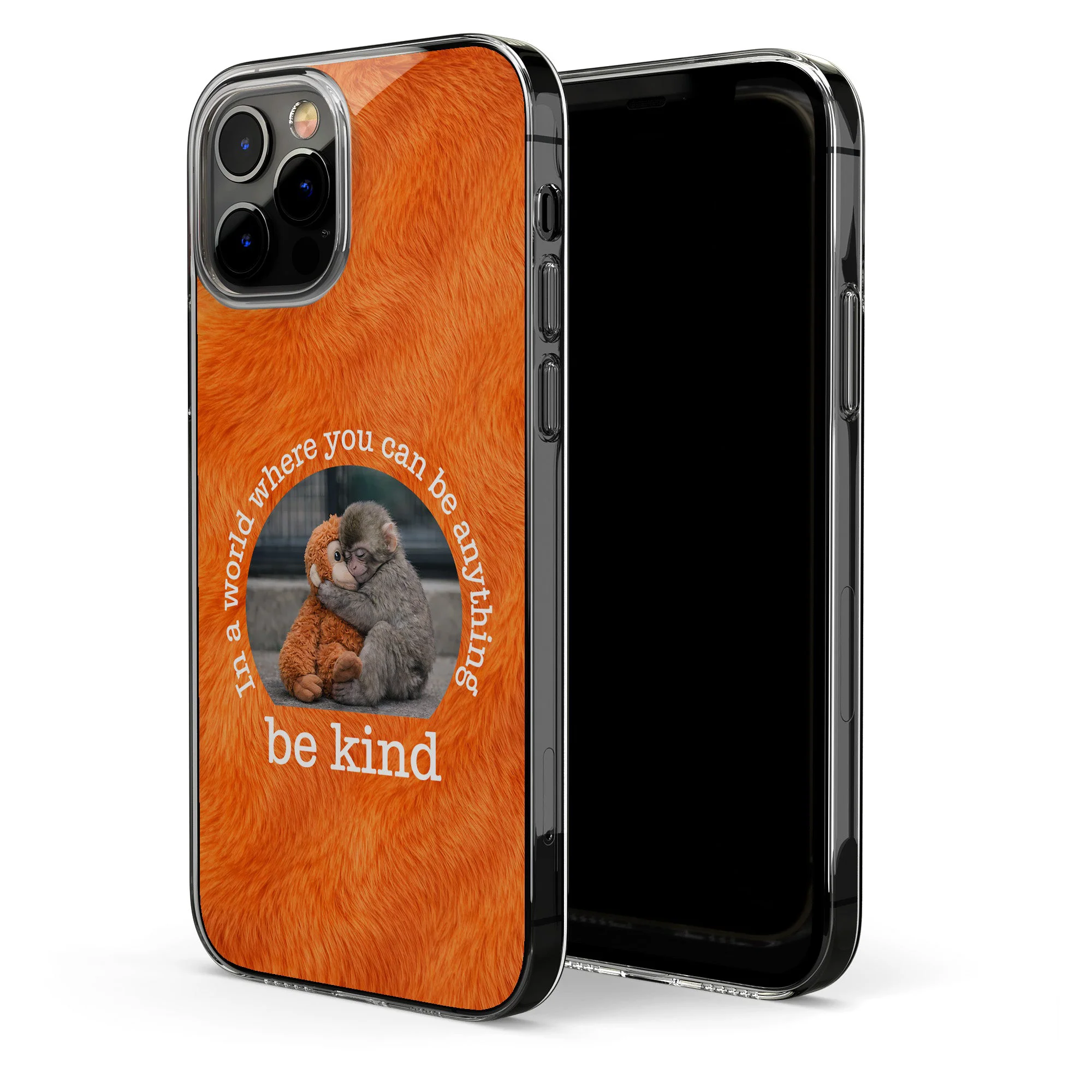 Baby Punch Monkey - Be Kind, Punch The Abandoned Baby Monkey Gift For Animal Lover - Personalized Phone Case - Image 4