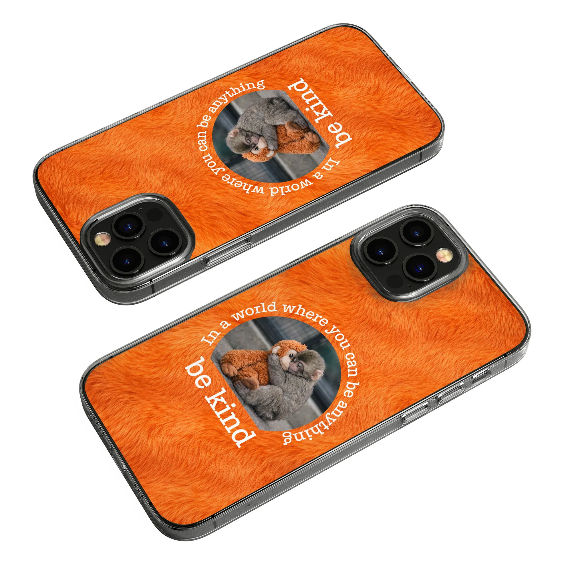 Baby Punch Monkey - Be Kind, Punch The Abandoned Baby Monkey Gift For Animal Lover - Personalized Phone Case - Image 7