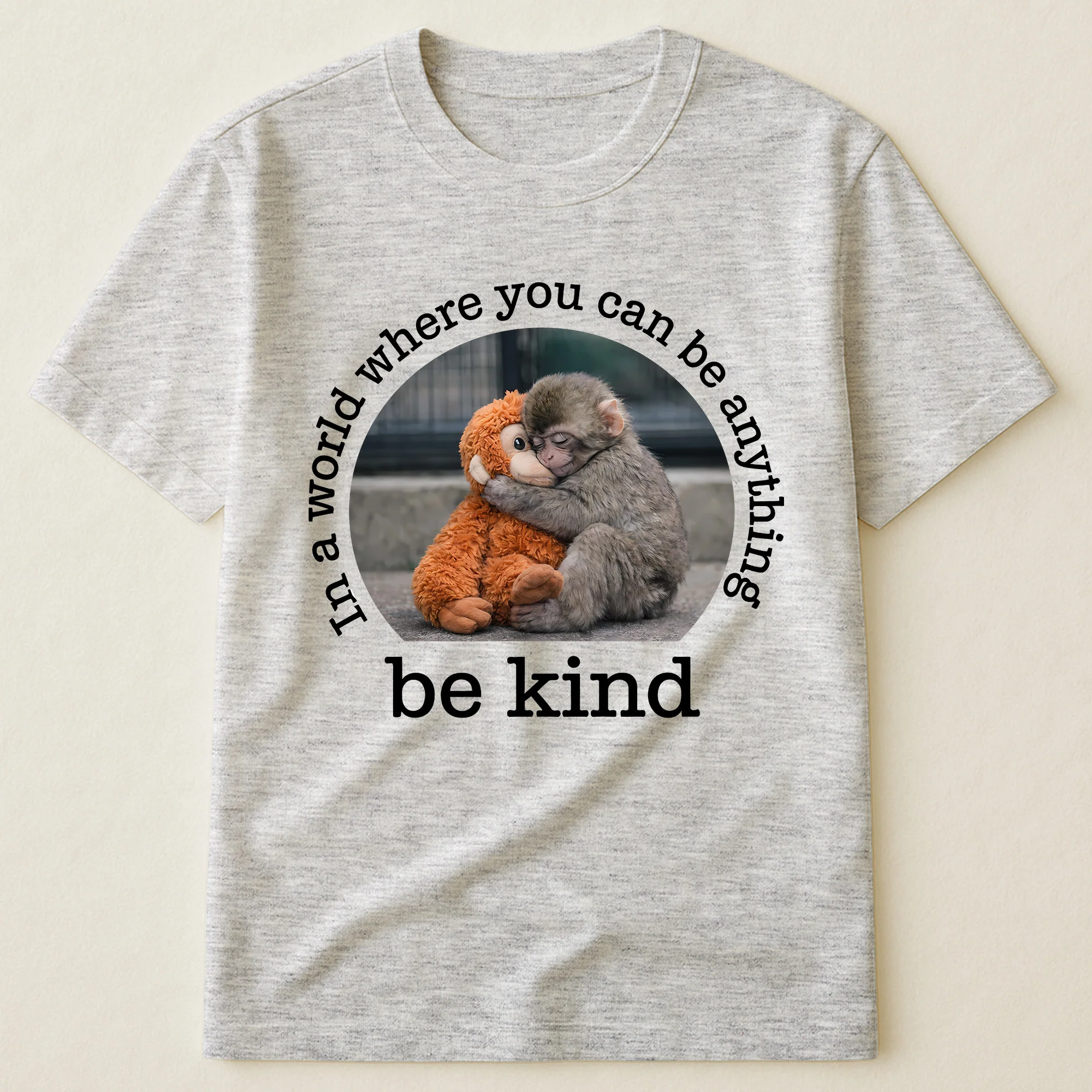 Baby Punch Monkey - Be Kind, Punch The Abandoned Baby Monkey Gift For Animal Lover - Shirt - Image 12