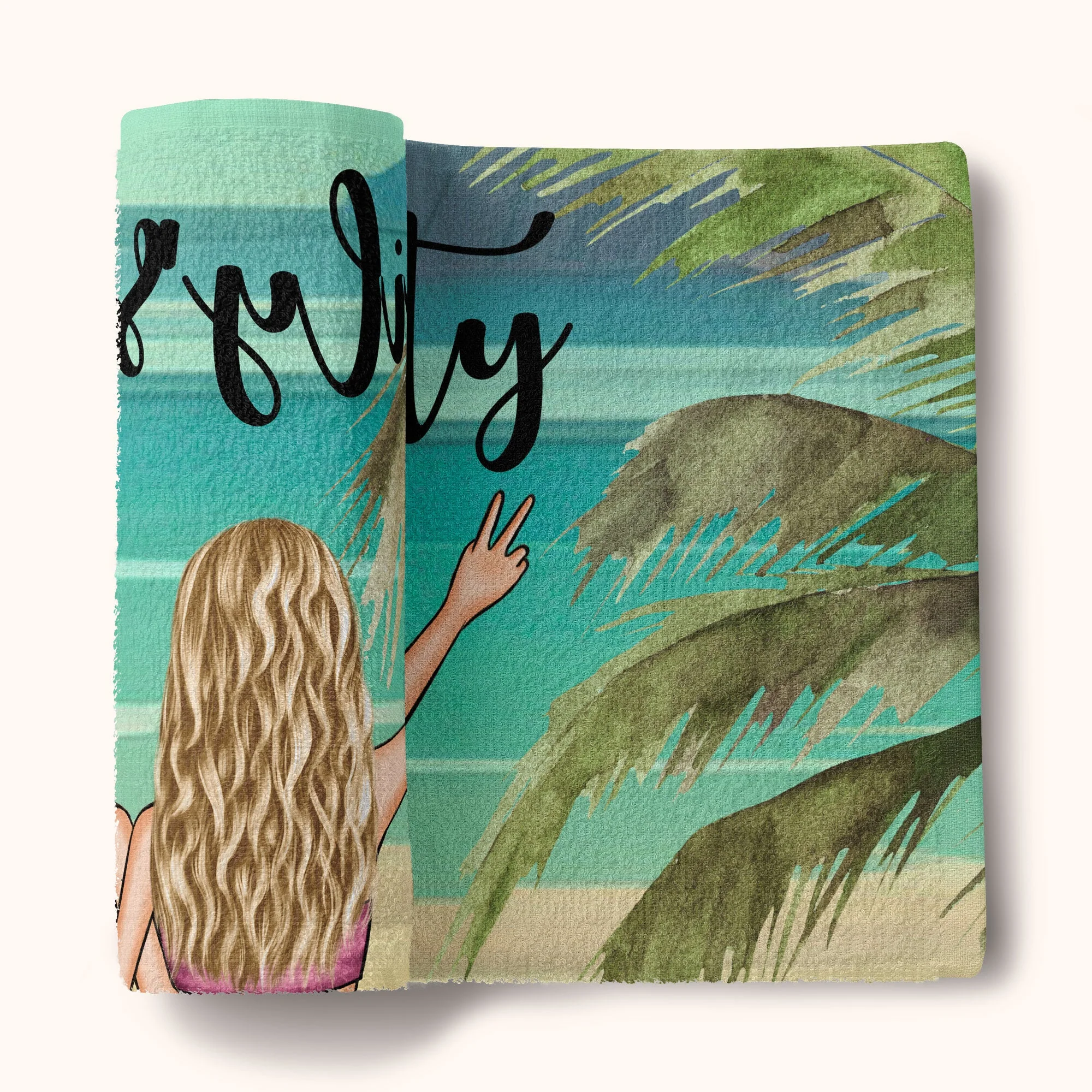 Bachelorette Party Towel - Personalized Beach Towel - Image 6