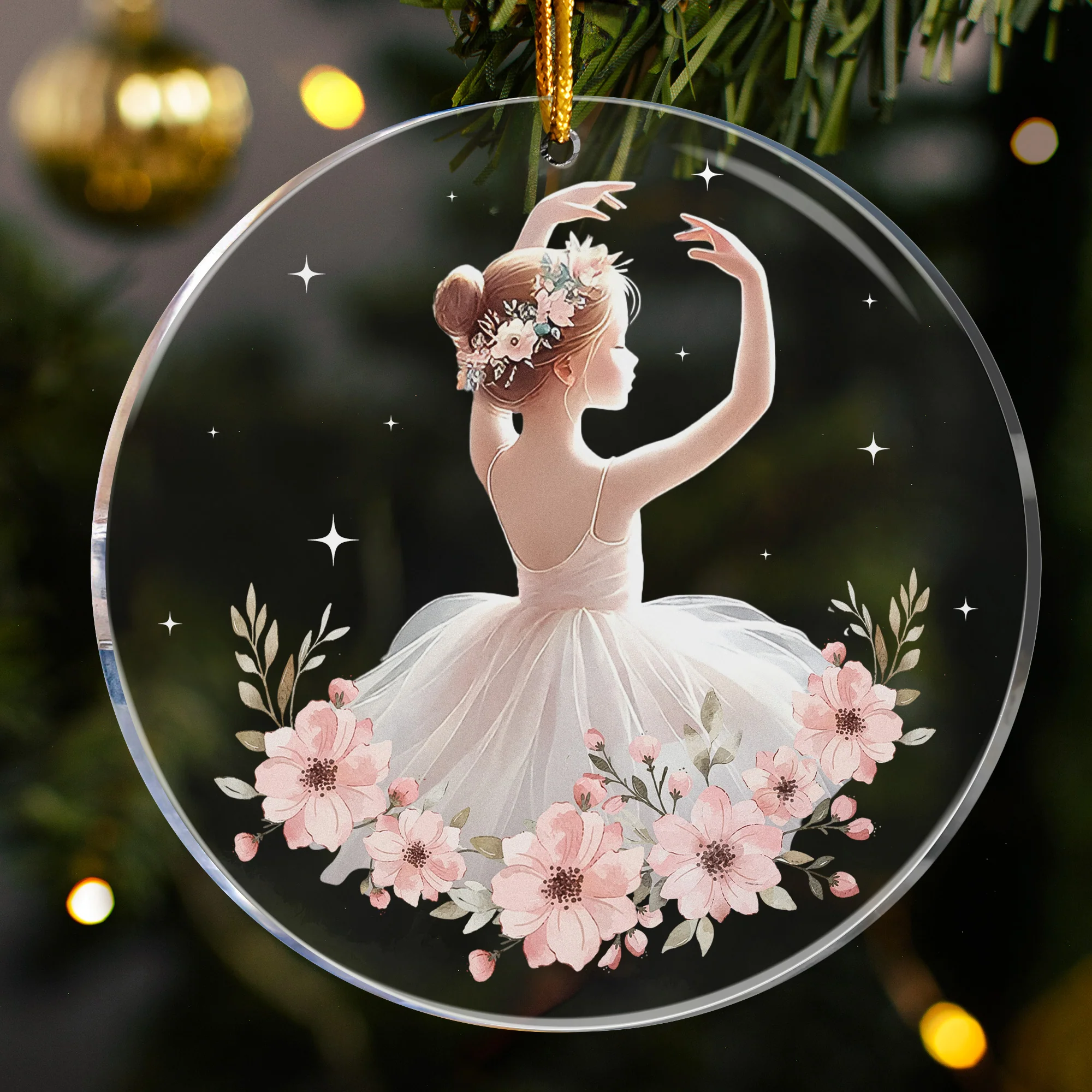 Ballerina Gift For Daughter Granddaughter - Glass Ornament - Image 7