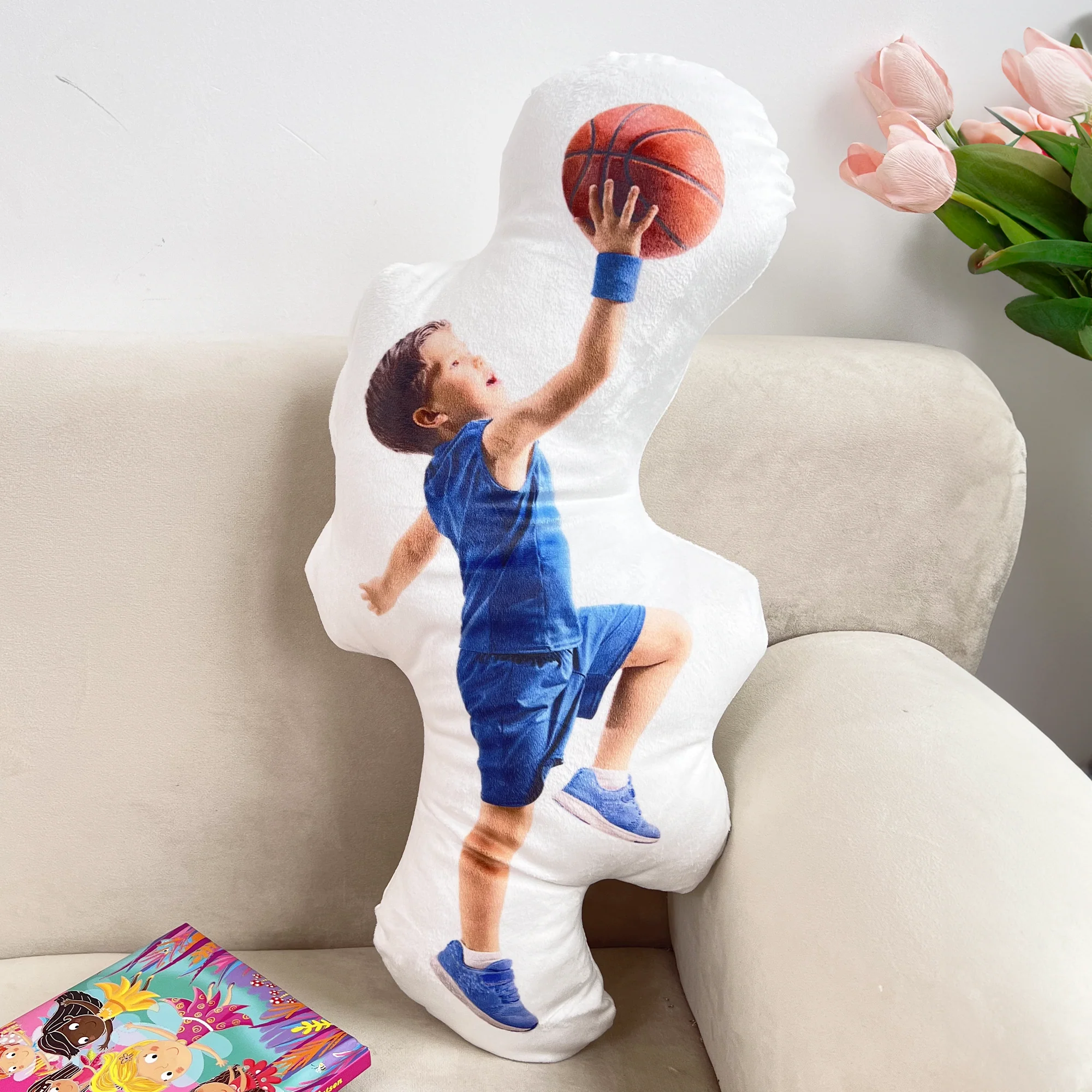 Baseball Boys Girls Gifts For Son Daughter Grandkids - Personalized Photo Custom Shaped Pillow - Image 4