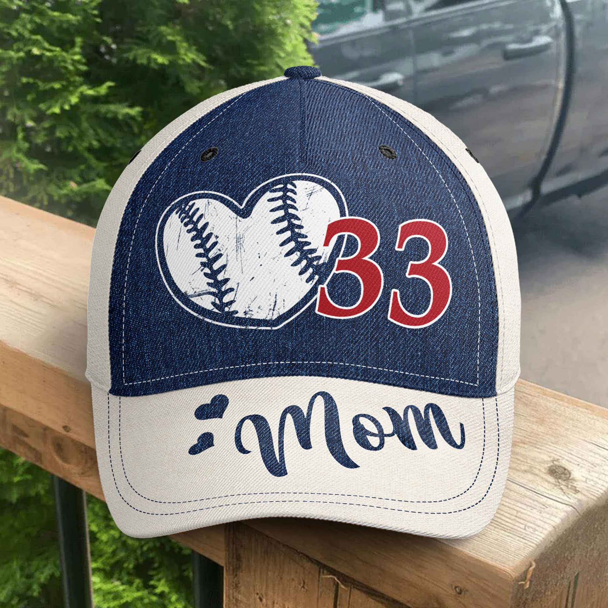 Baseball Mom - Personalized Classic Cap - Image 2