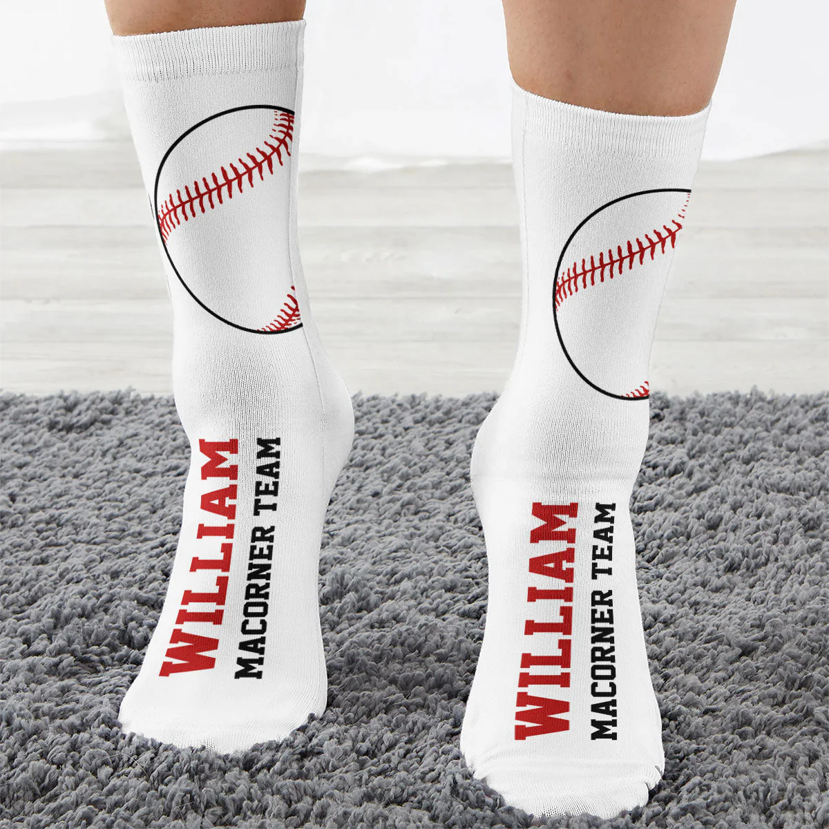 Baseball - Personalized Crew Socks - Image 3