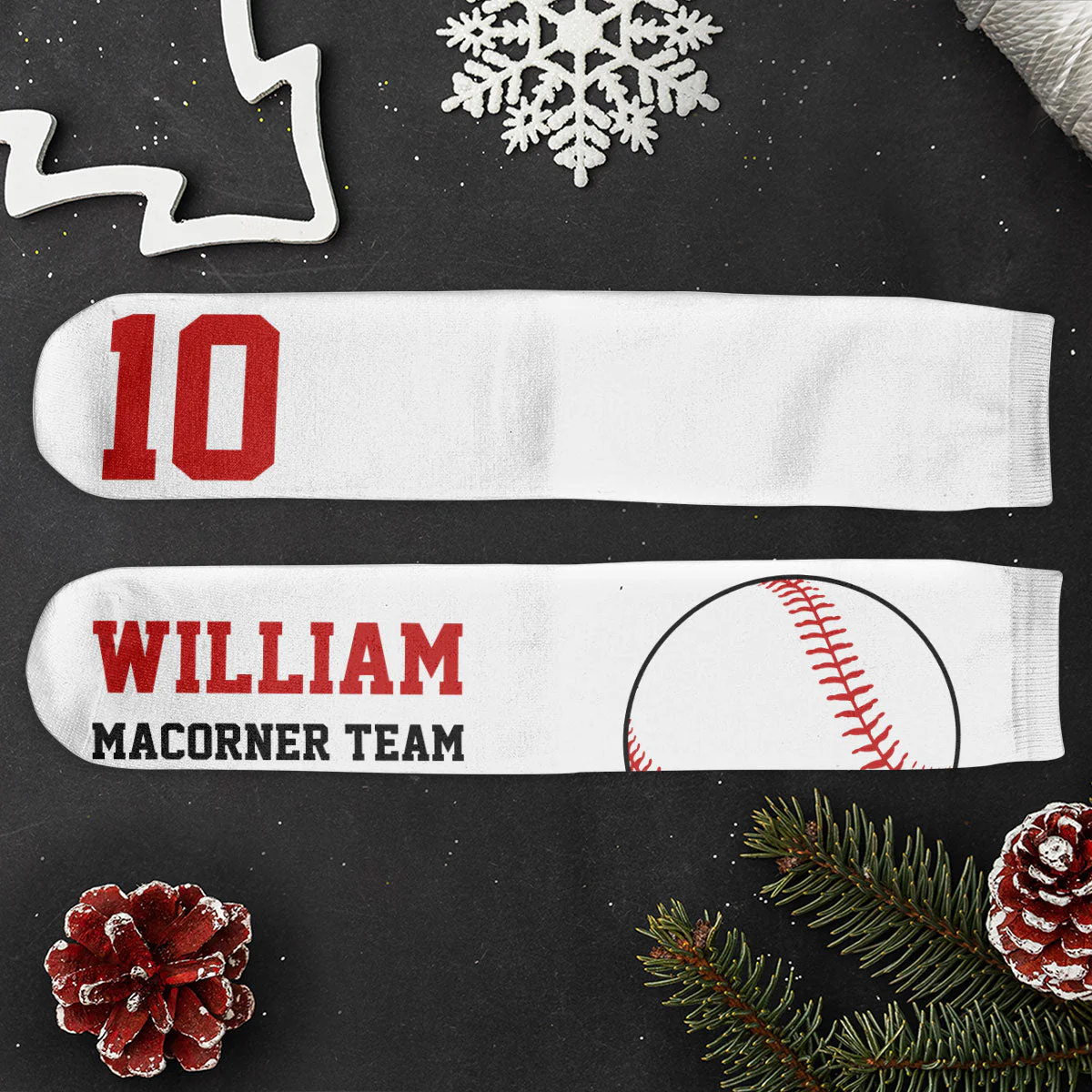 Baseball - Personalized Crew Socks - Image 5