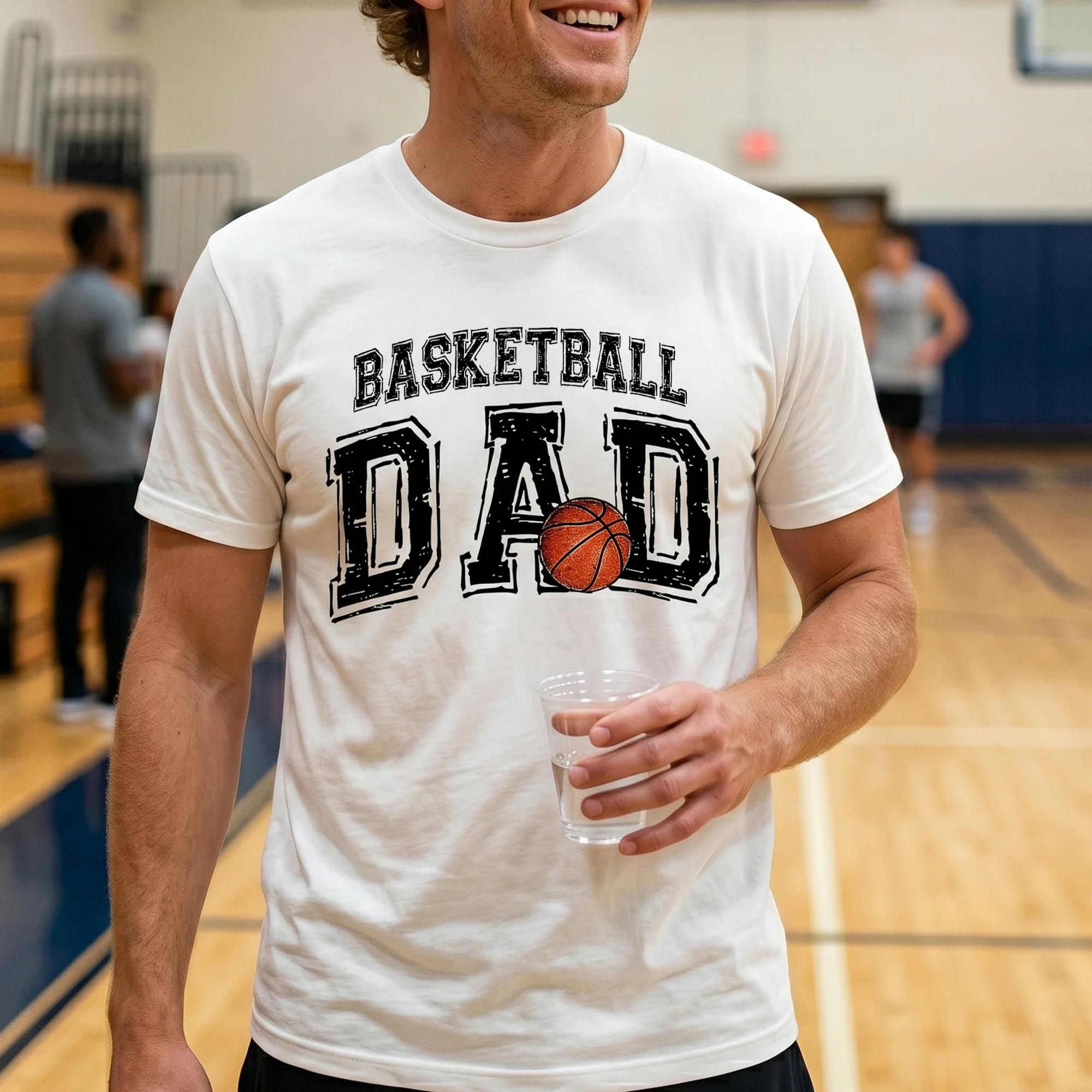 Basketball Dad, Daddy, Grandpa - Personalized Shirt - Image 4