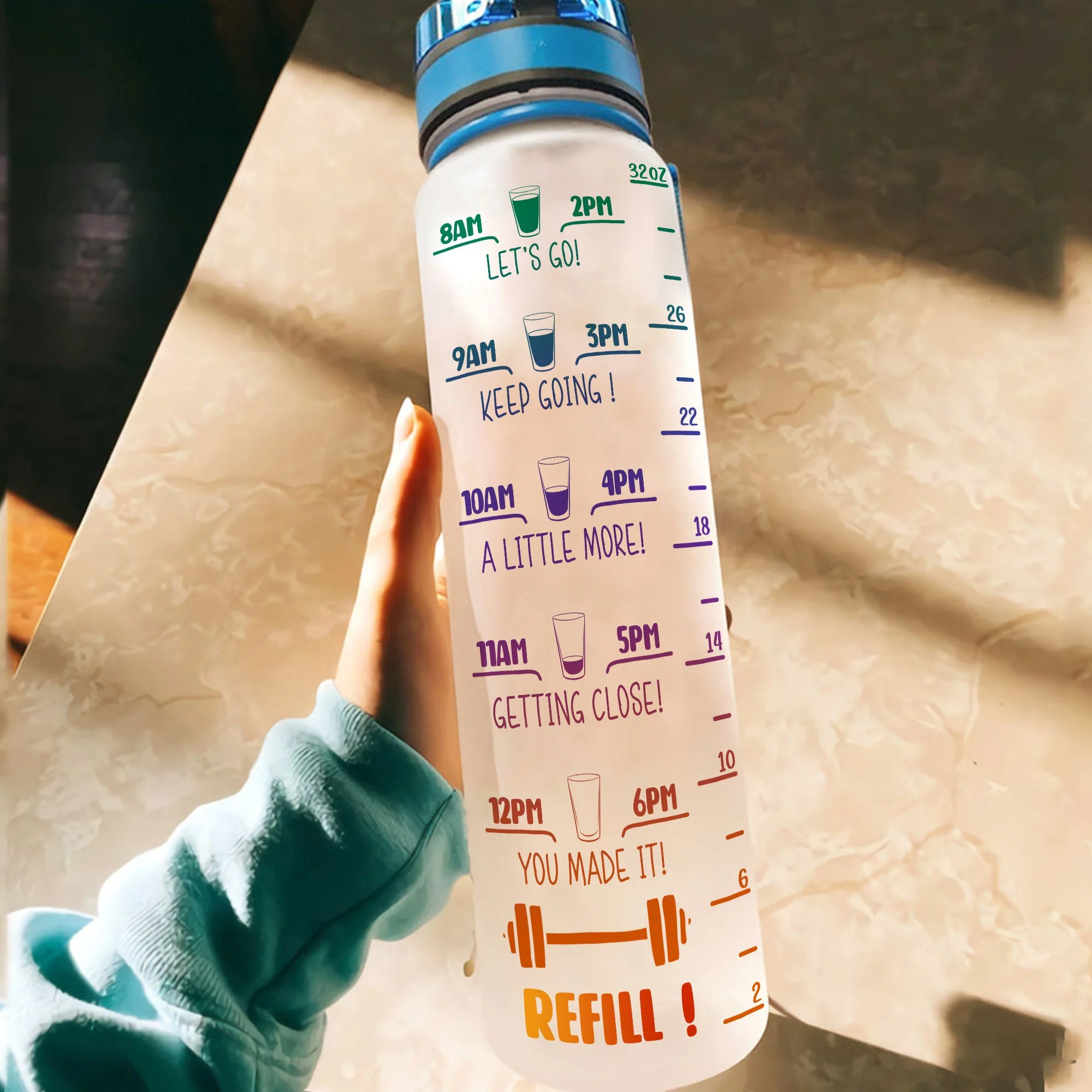 Be A Badass With A Good Ass - Personalized Tracker Bottle - Image 4