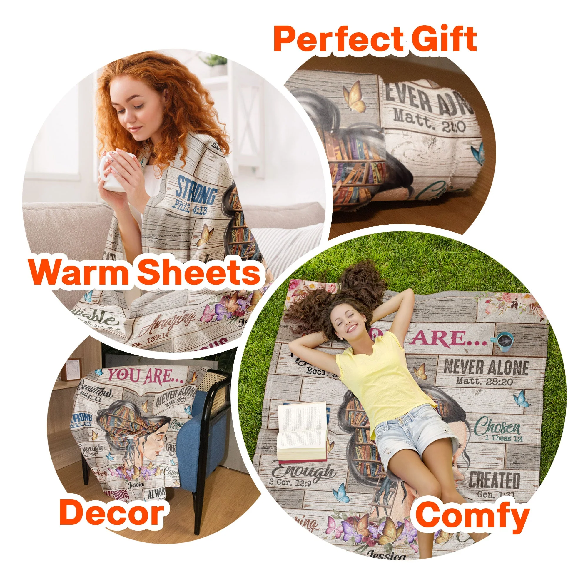Beautiful Victorious Chosen - Personalized Blanket - Image 6