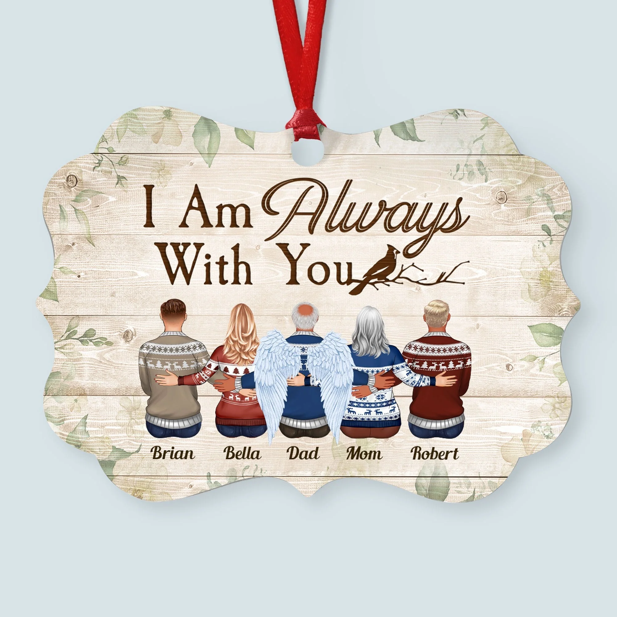 Because Someone We Love Is In Heaven - Personalized Memorial Ornament - Image 3