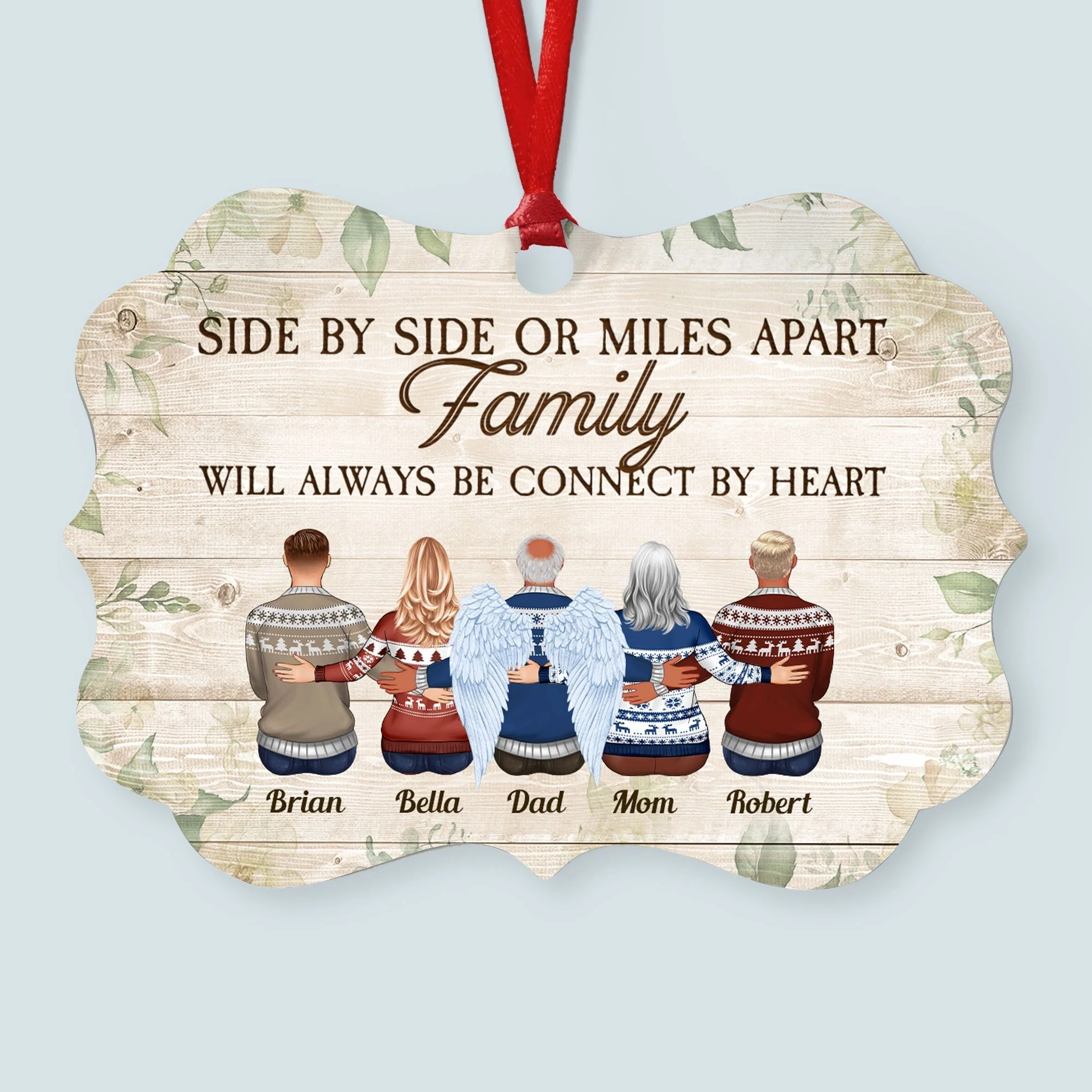 Because Someone We Love Is In Heaven - Personalized Memorial Ornament - Image 5