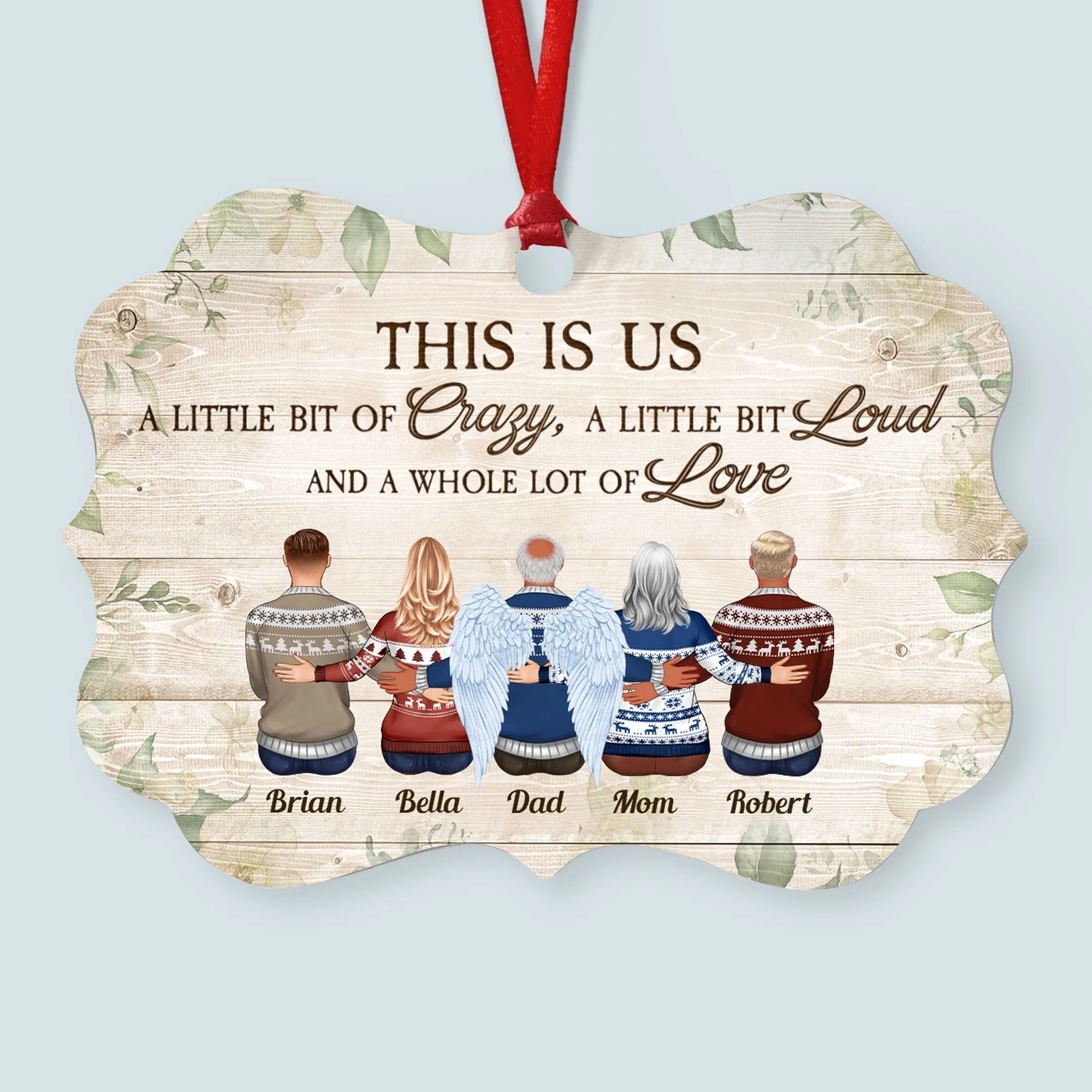 Because Someone We Love Is In Heaven - Personalized Memorial Ornament - Image 6