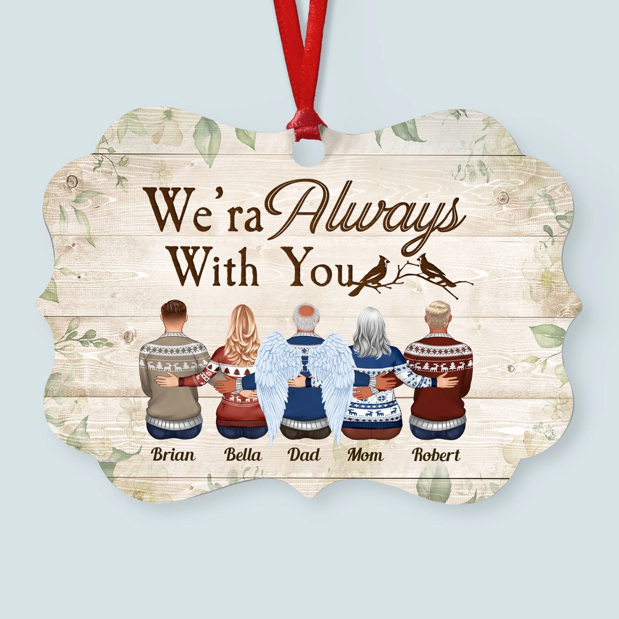 Because Someone We Love Is In Heaven - Personalized Memorial Ornament - Image 8