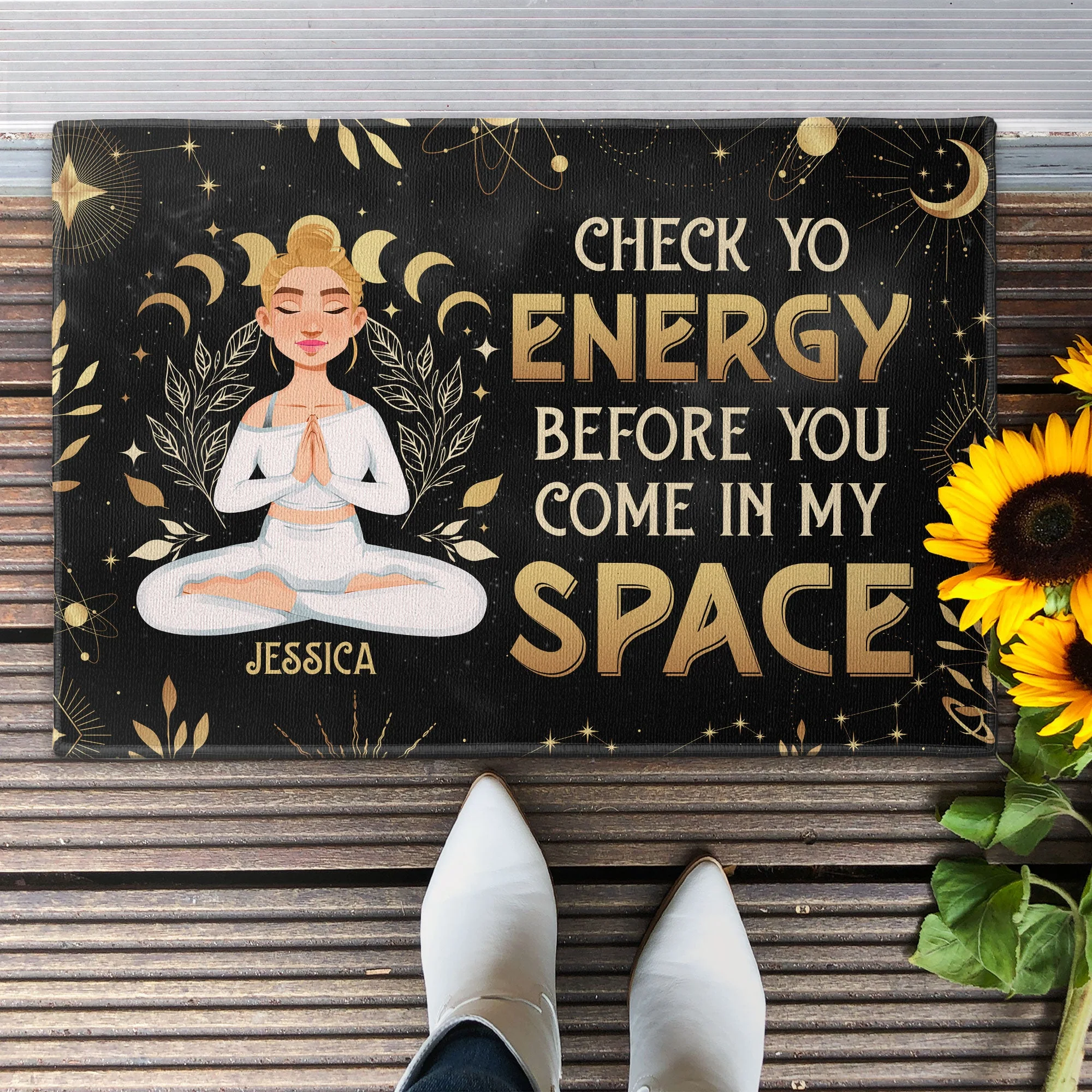 Before Coming In My Space - Personalized Doormat - Image 2