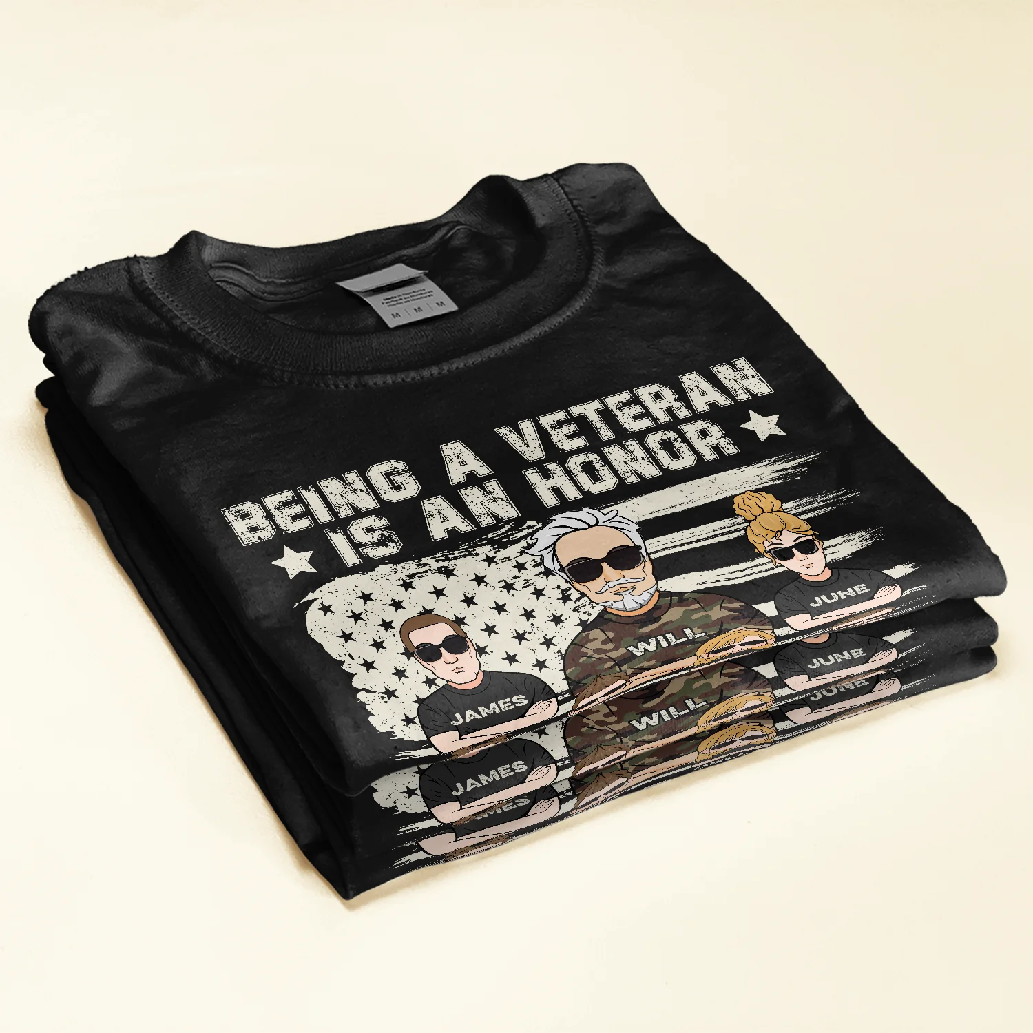 Being A Grandpa Is Priceless - Personalized Shirt - Father's Day, Birthday Gift For Veteran, Army Dad, Grandpa, Grandfather - From Son, Daughter, Granddaughters, Grandsons - Image 2