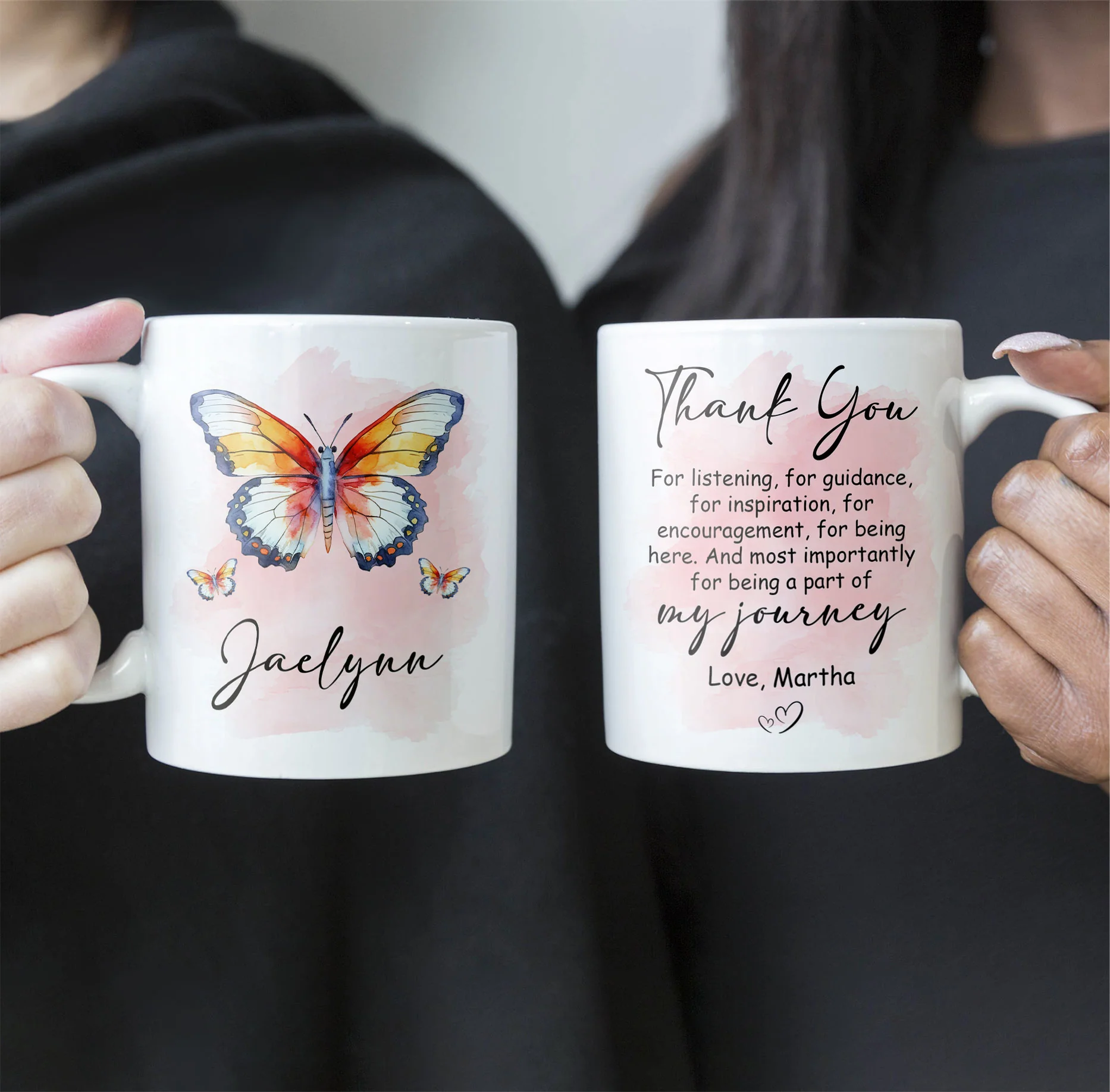 Being A Part Of My Journey - Personalized Mug - Image 2