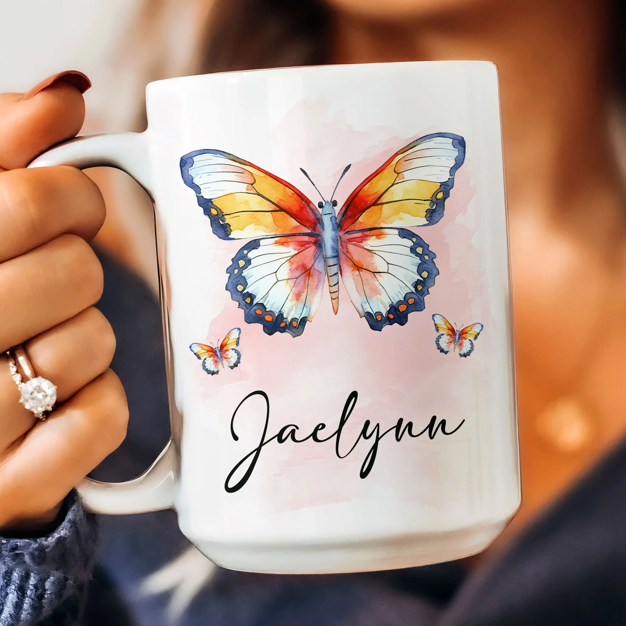 Being A Part Of My Journey - Personalized Mug - Image 4