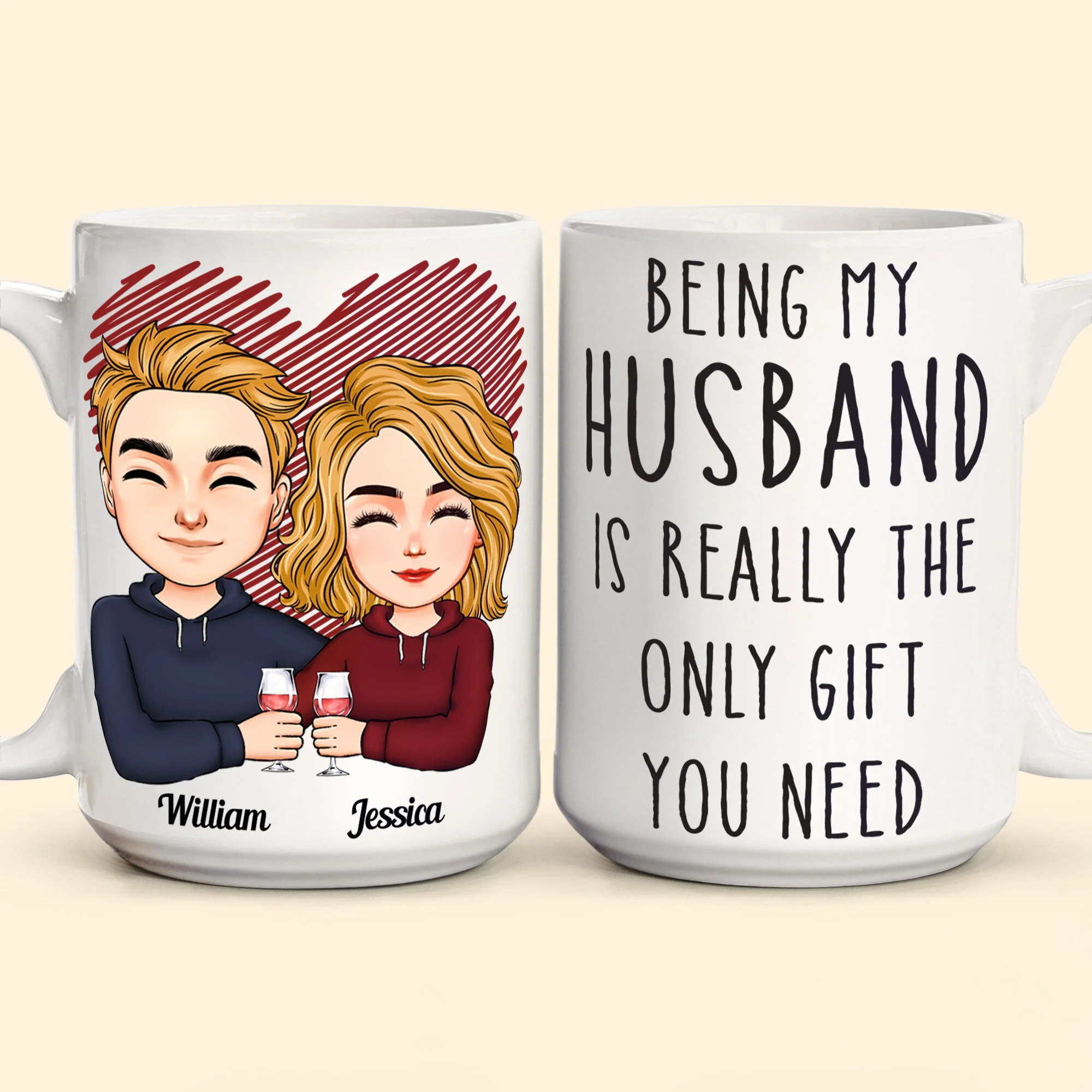 Being My Husband Is Really The Only Gift You Need - Personalized Mug - Image 2