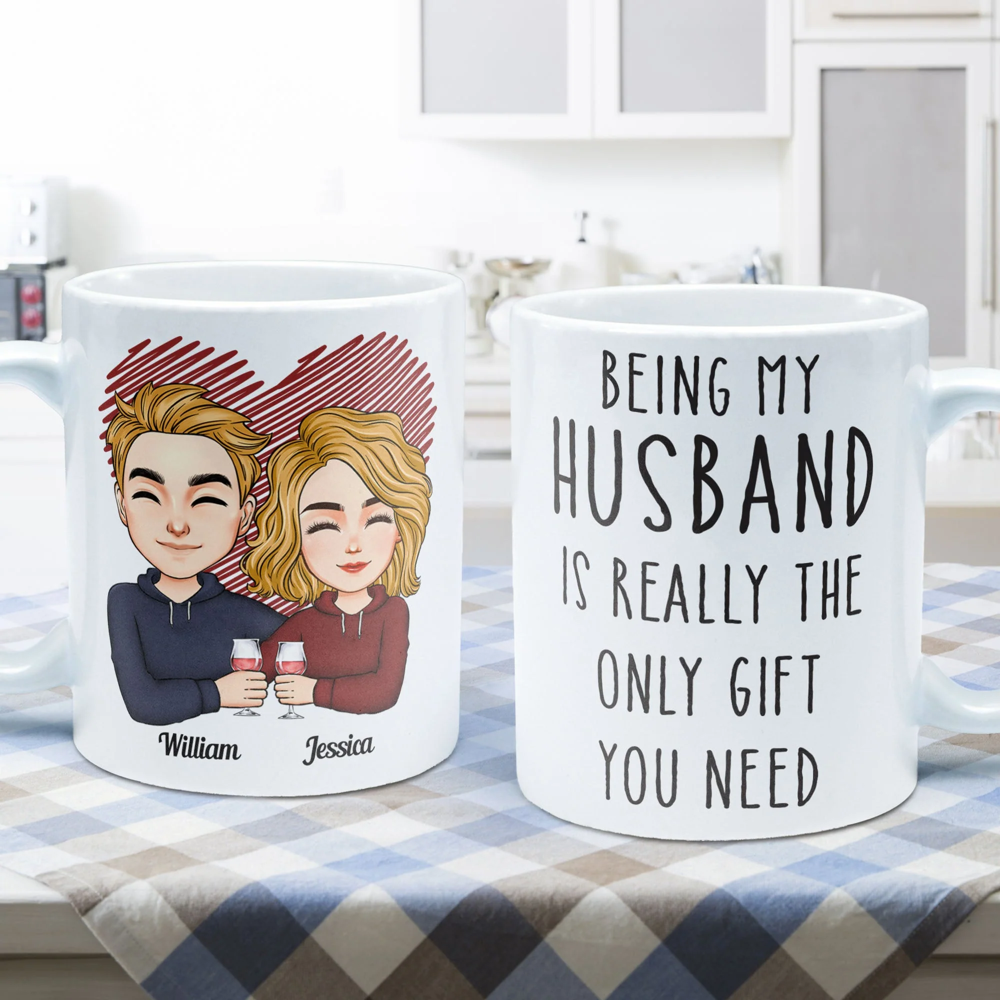 Being My Husband Is Really The Only Gift You Need - Personalized Mug - Image 6