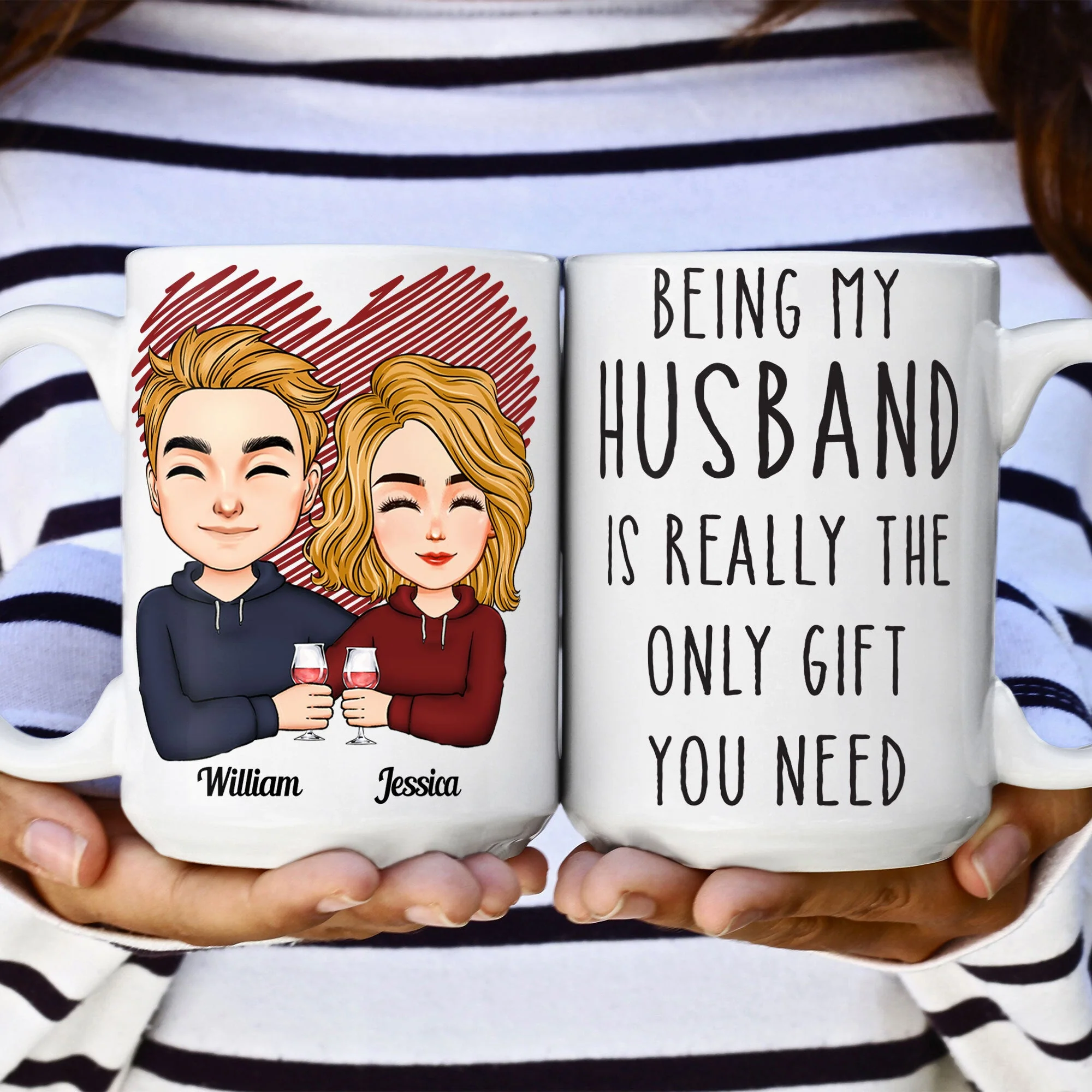 Being My Husband Is Really The Only Gift You Need - Personalized Mug - Image 7