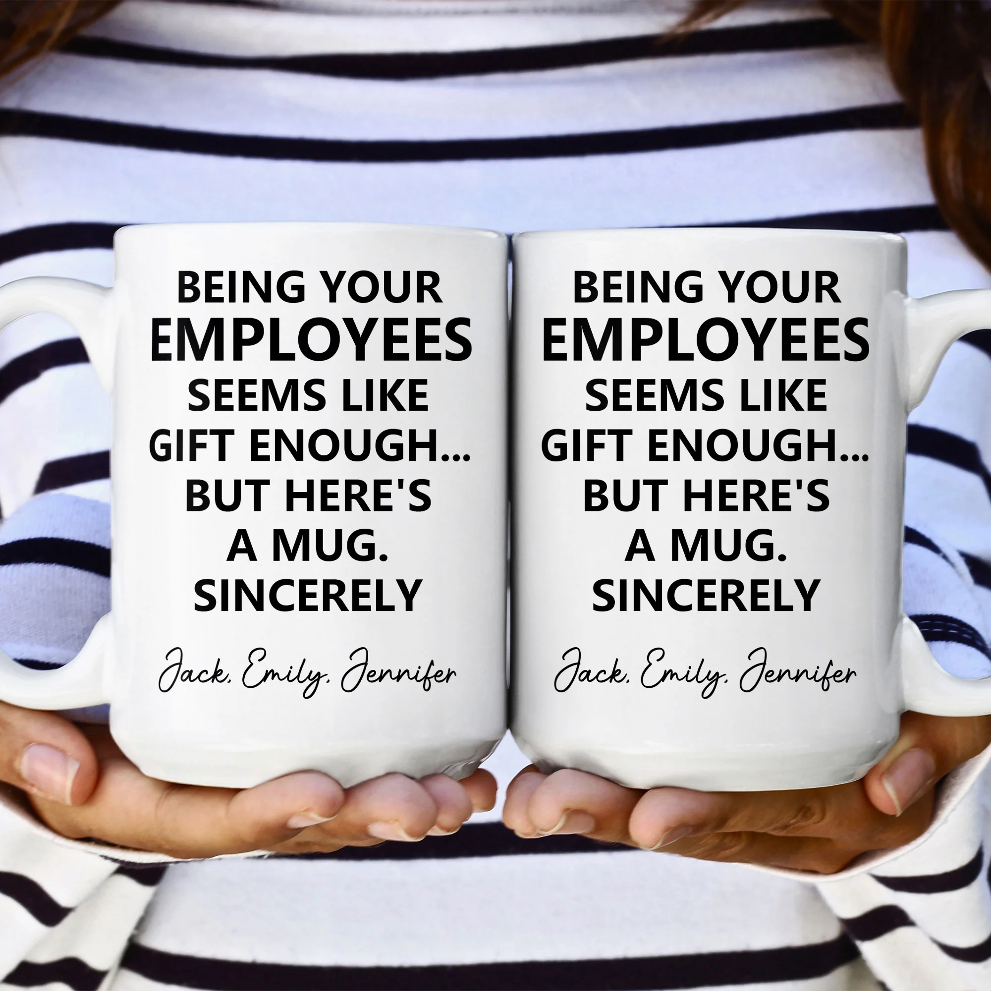 Being Your Employee, Boss Seems Like Gift Enough - Funny Mug Thank You Gift - Personalized Mug - Image 6