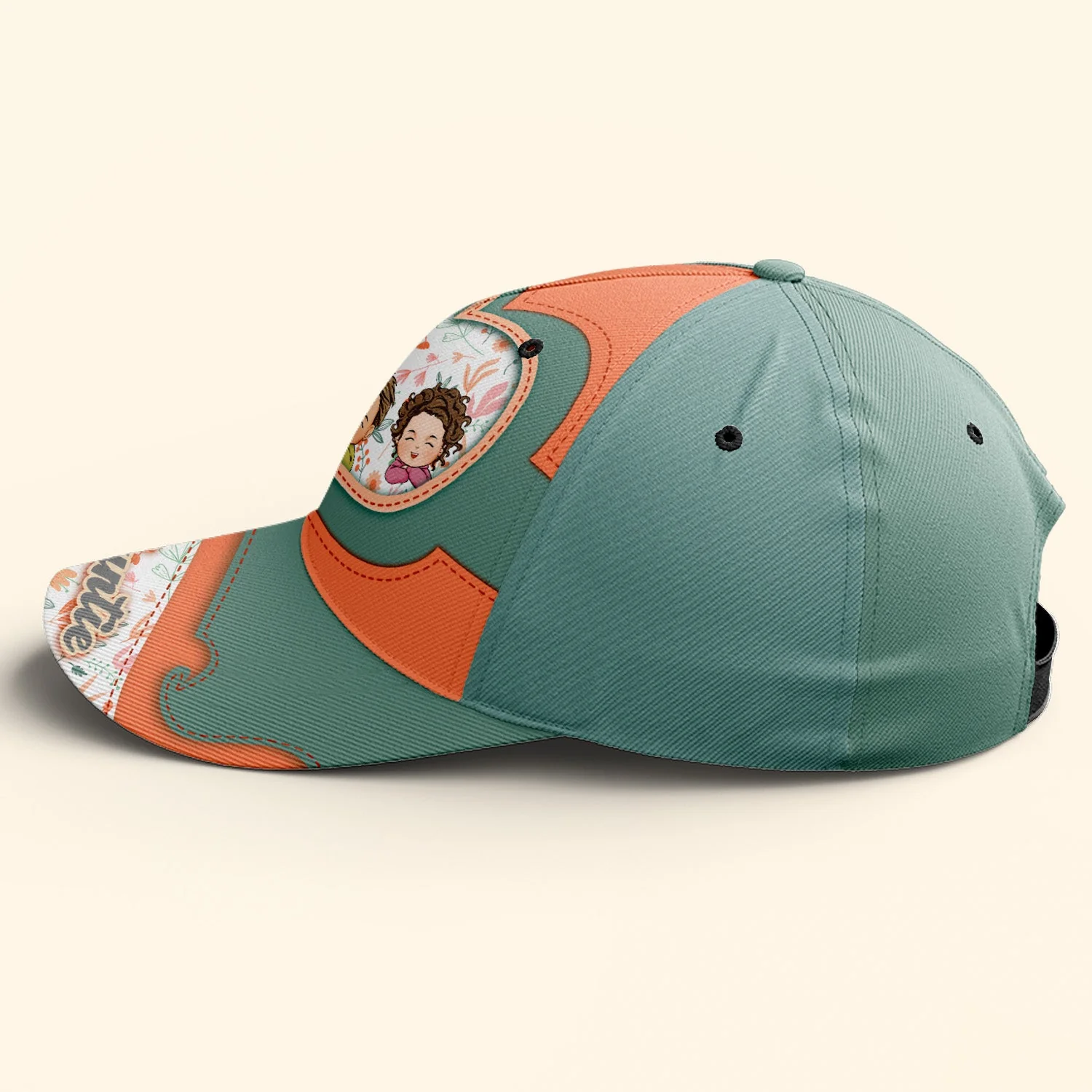 Best Auntie - Personalized Classic Cap - Image 3