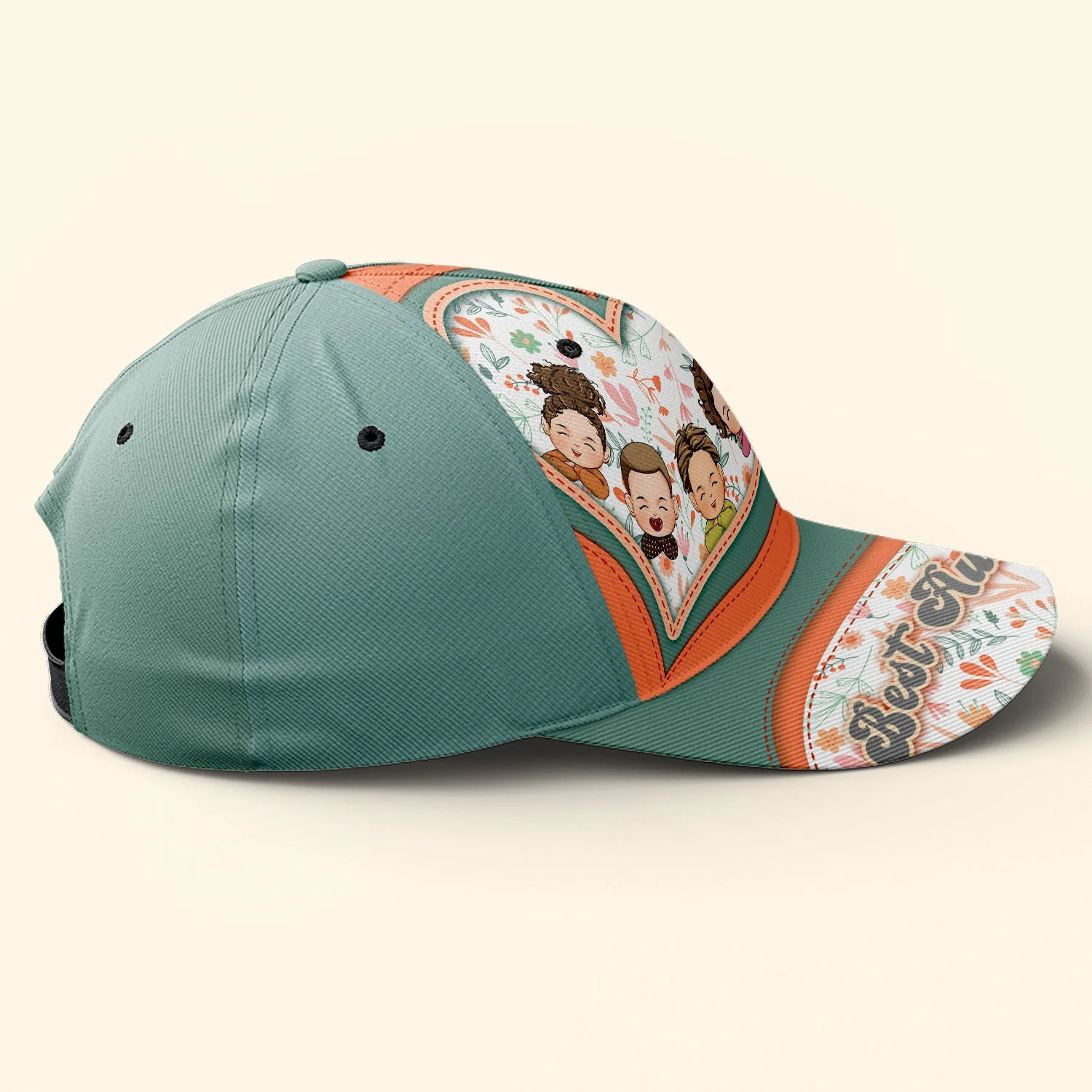 Best Auntie - Personalized Classic Cap - Image 4