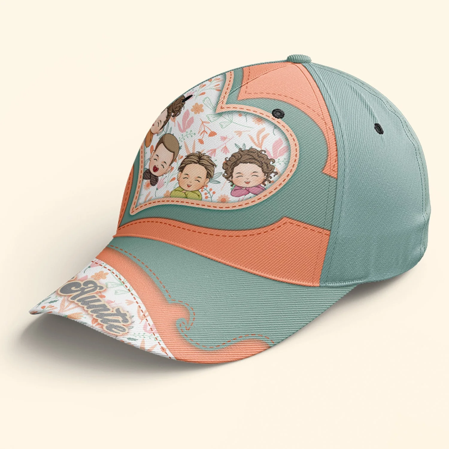 Best Auntie - Personalized Classic Cap - Image 5