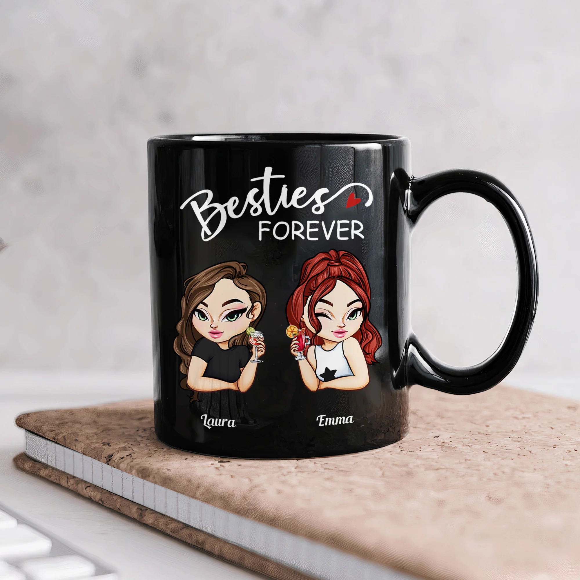 Best B*tches Here's To Another Year - Personalized Mug - Image 2