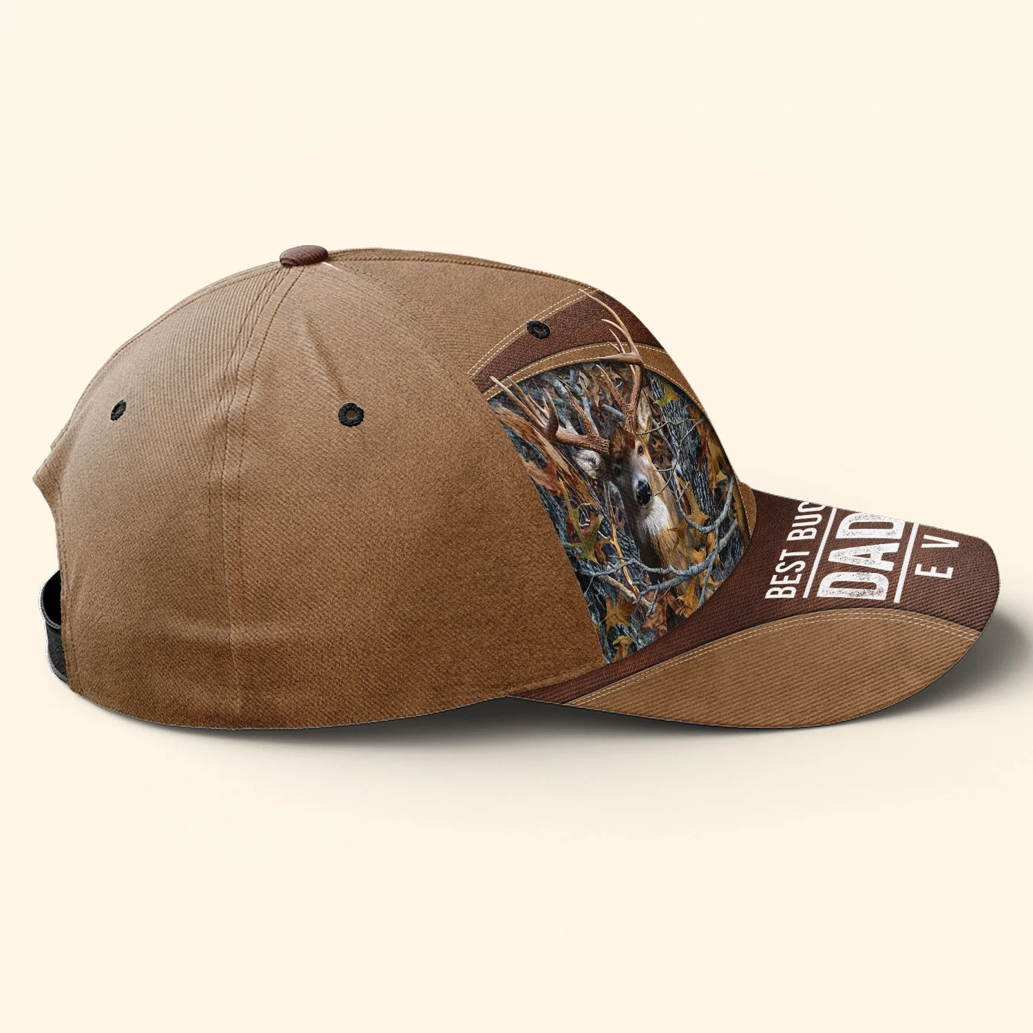 Best Buckin' Dad Ever Custom Papa Grandpa Father - Personalized Classic Cap - Image 4