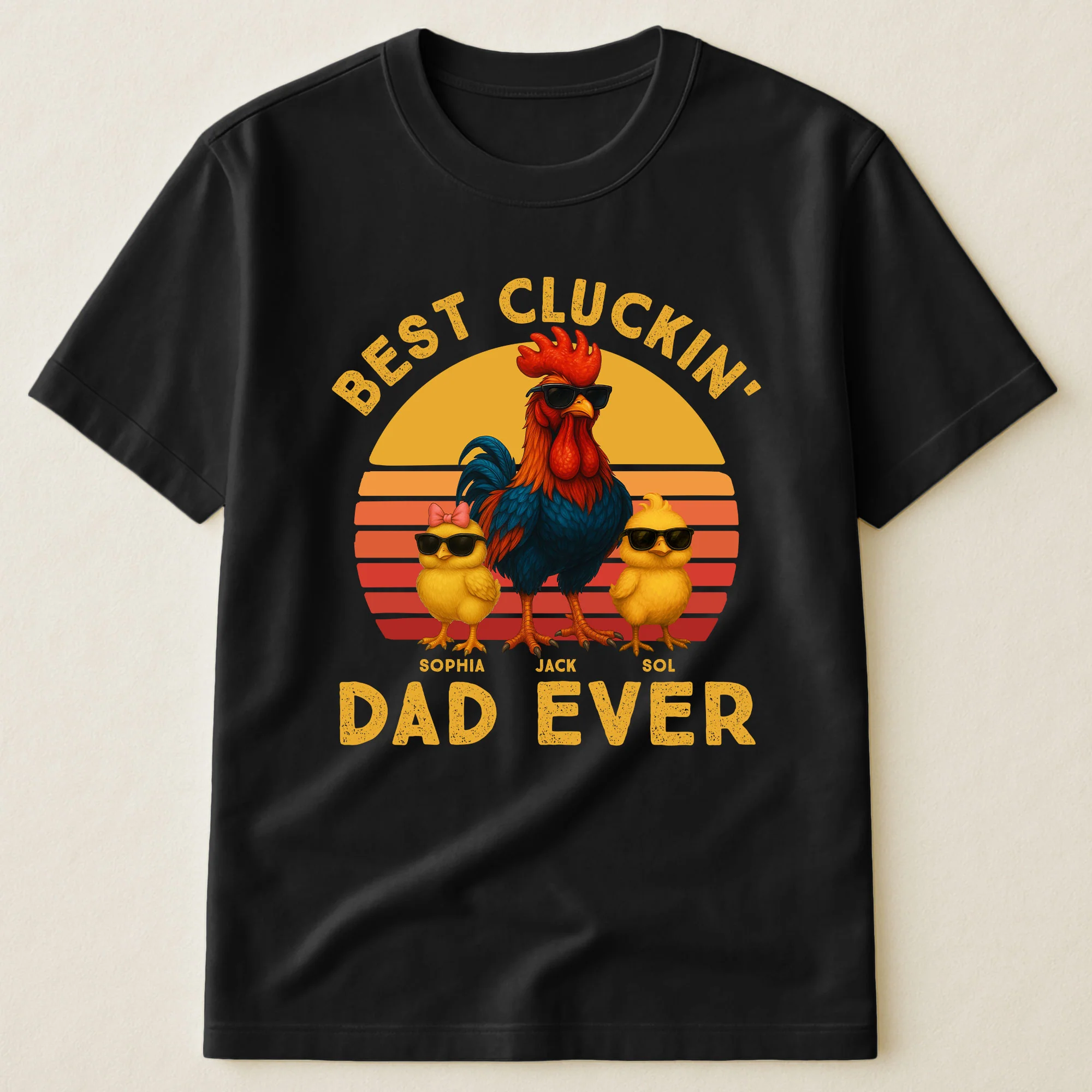 Best Cluckin' Dad Ever - Funny Father's Day Gifts - Personalized Shirt