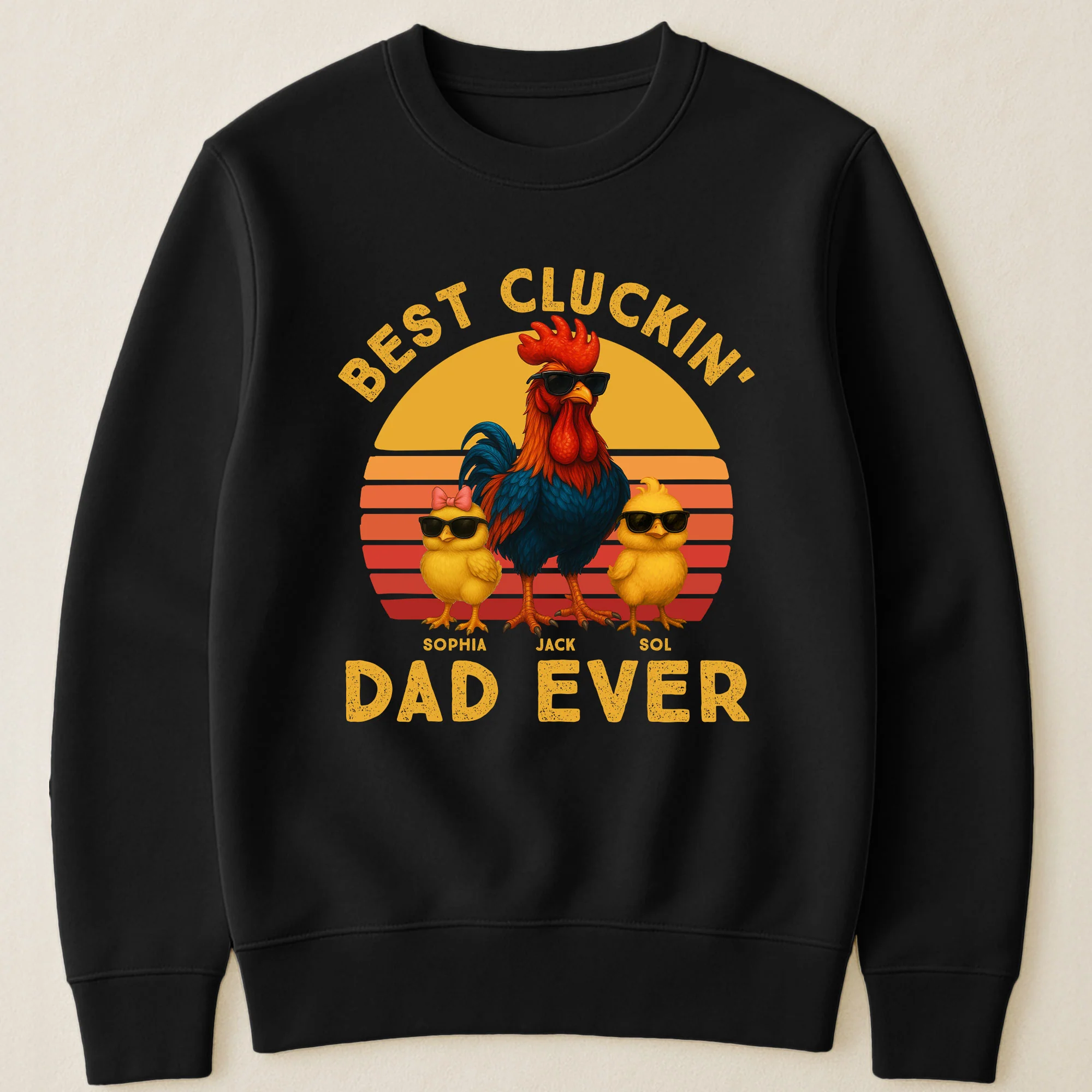 Best Cluckin' Dad Ever - Funny Father's Day Gifts - Personalized Shirt - Image 3