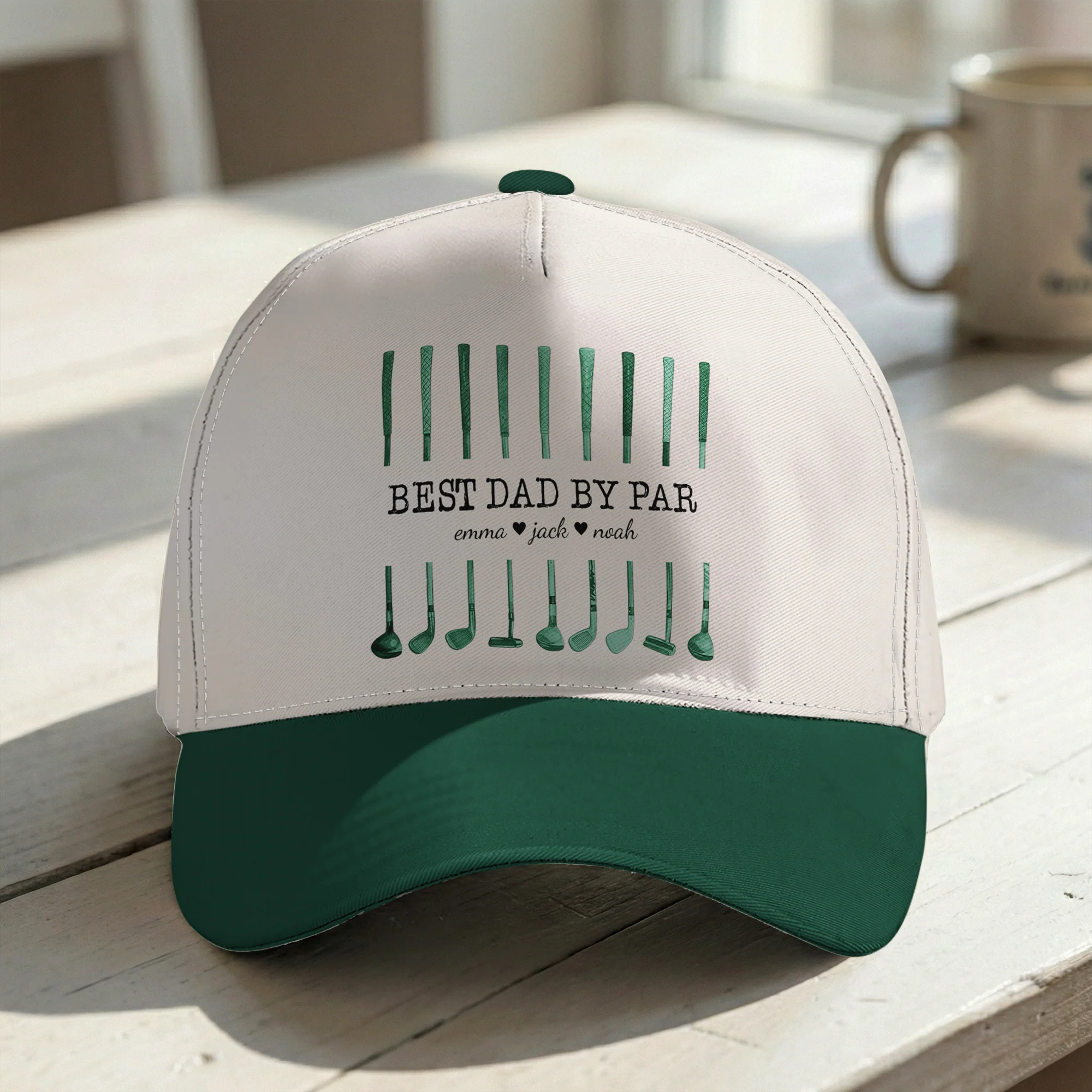 Best Dad By Par Custom Name Golf Dad Father's Day Gift For Dad, Husband - Personalized Classic Cap