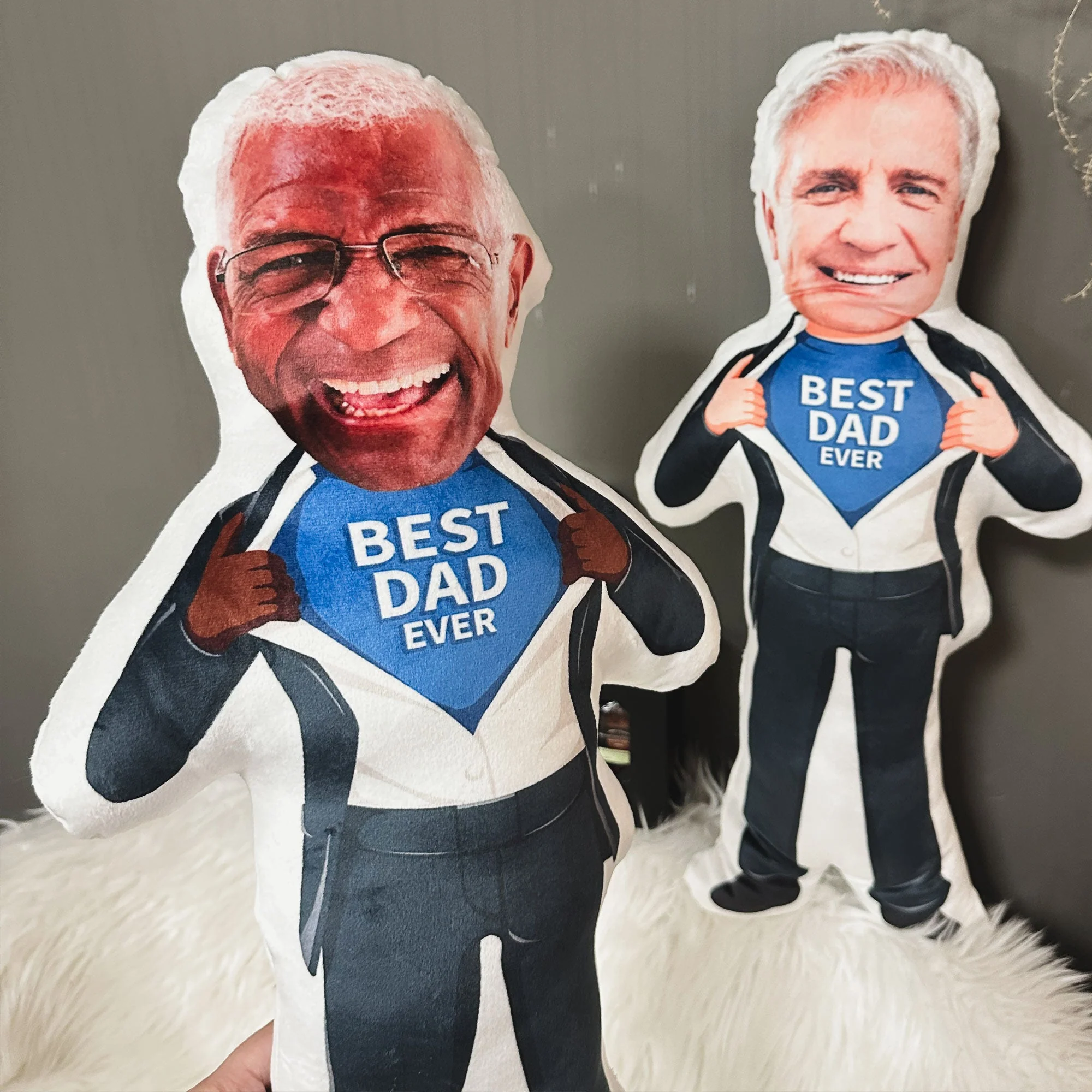 Best Dad Ever Father's Day Gift - Custom Shaped Photo Pillow - Image 5