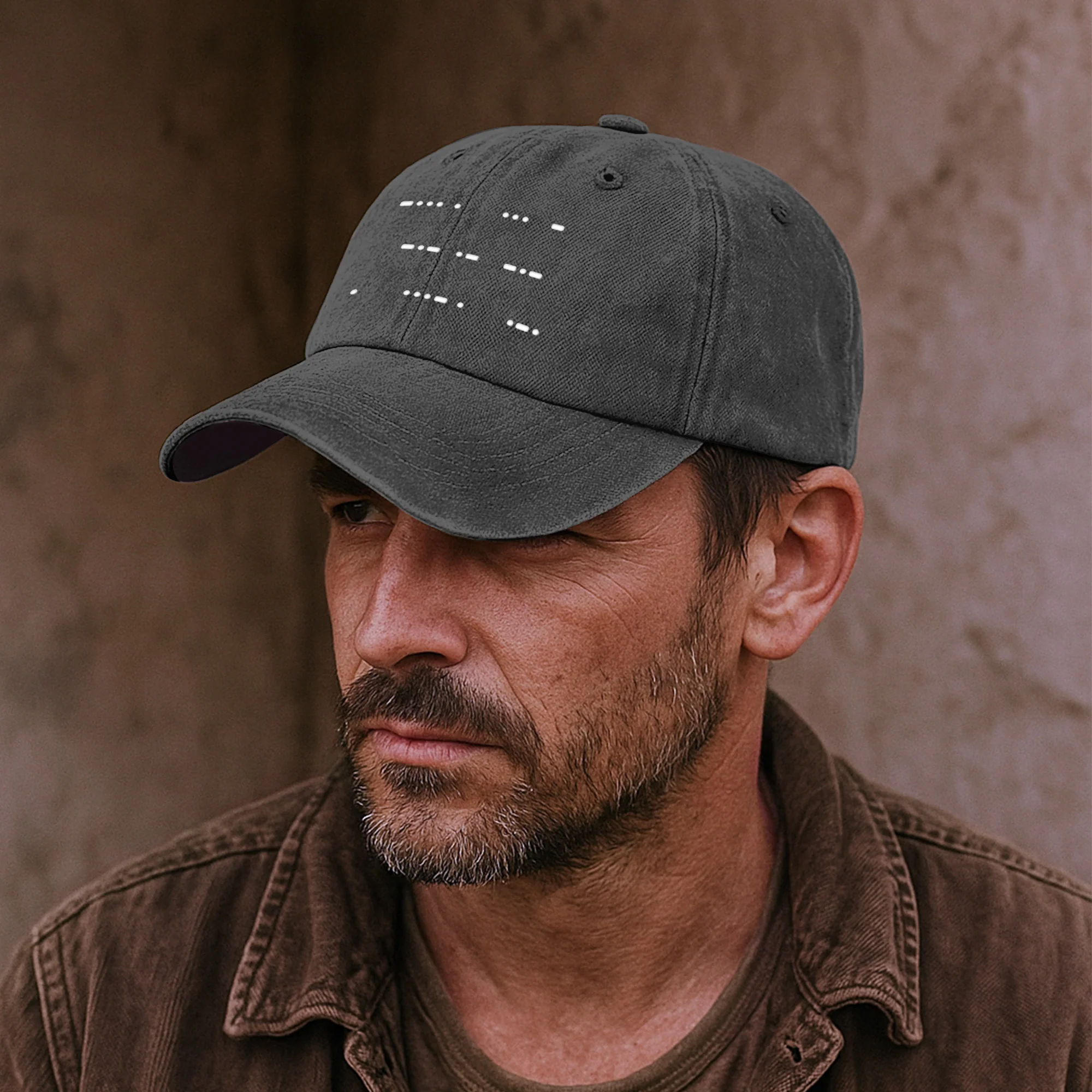 Best Dad Ever Morse Code Hidden Message - Personalized Cap - Image 3
